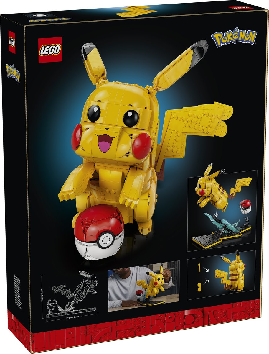 LEGO 72152 LEGO® Pokémon™ 72152 - Pikachu und Pokéball – Verpackung hinten