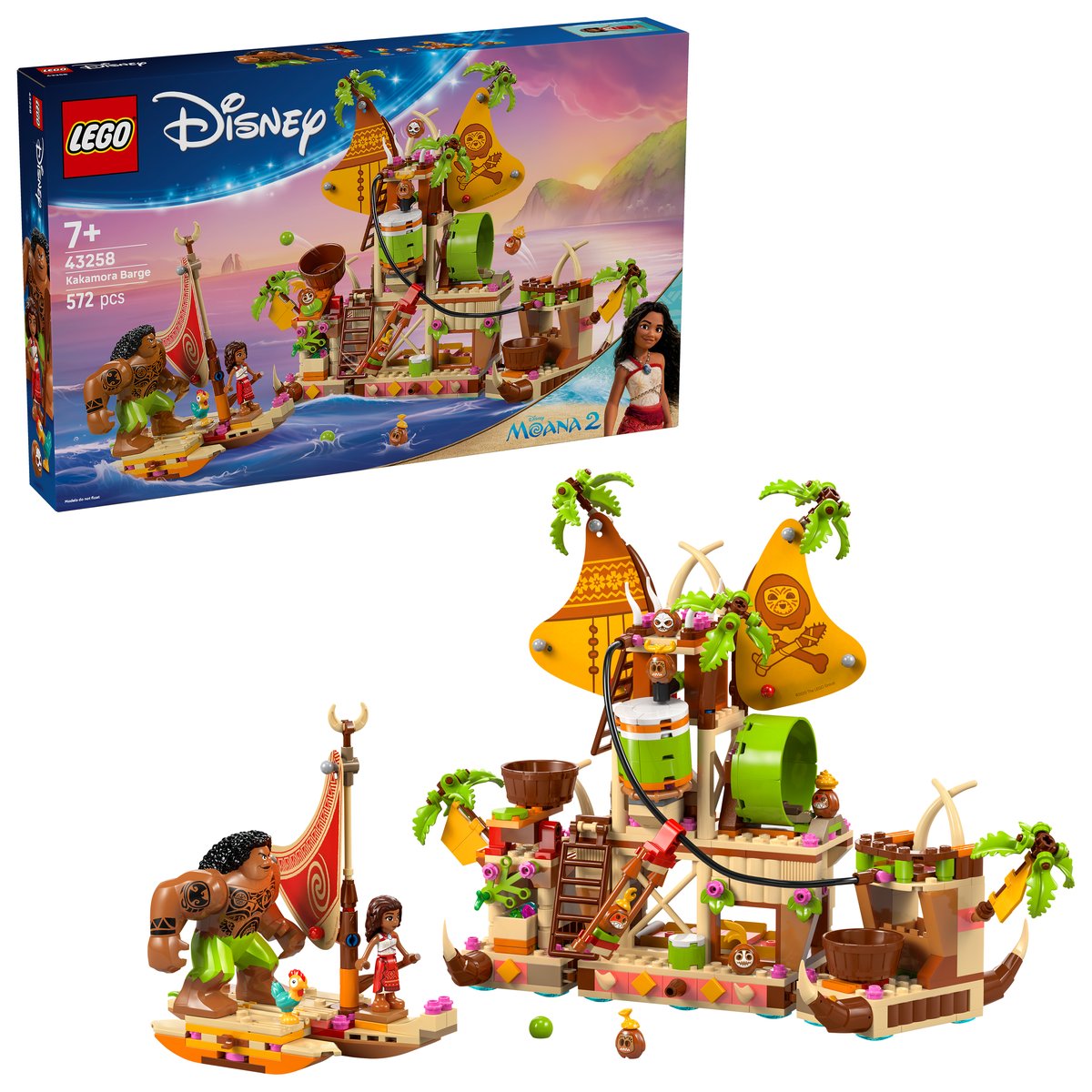 LEGO 43258 LEGO® Disney Princess 43258 - Kakamora-Barge – Box & Produkt