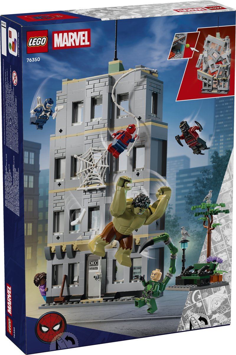 LEGO 76350 LEGO® ǀ Marvel 76350 - Großer Showdown: Spider-Man vs. Hulk – Verpackung hinten