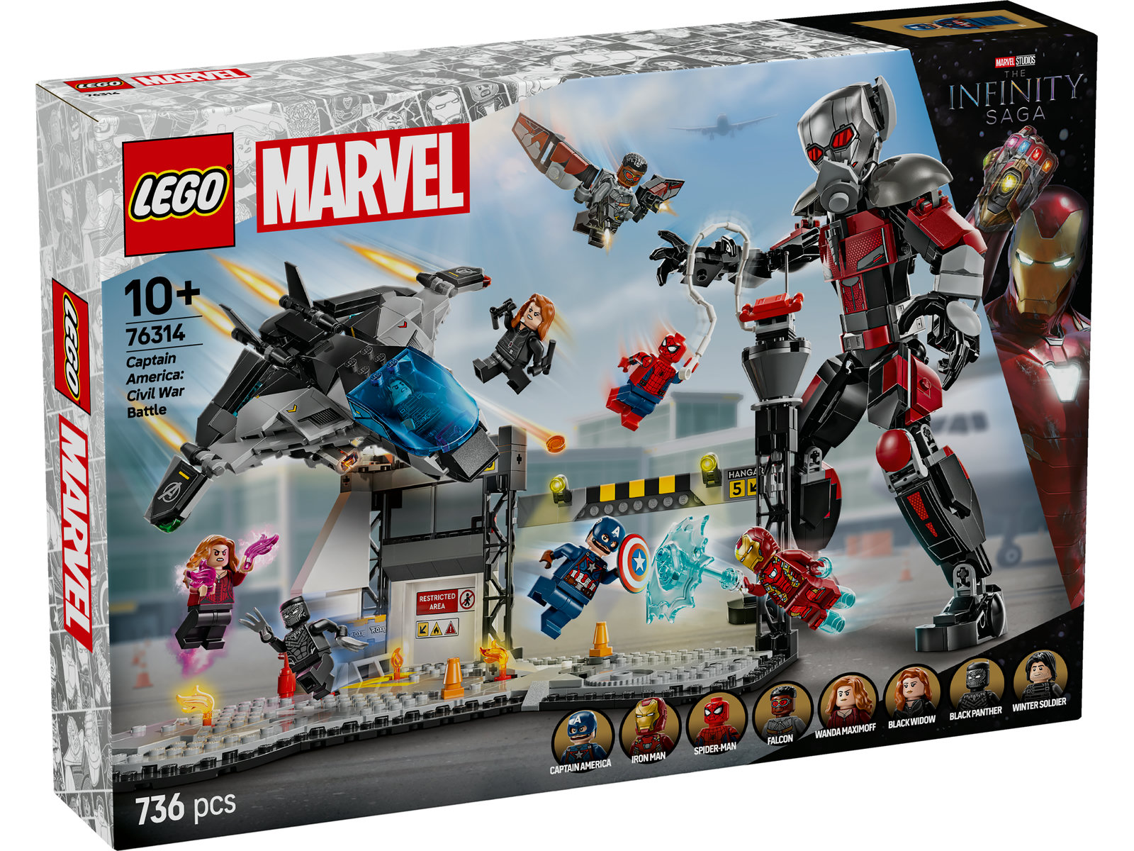 LEGO® Super Heroes 76314 - Captain America: Civil War Actionduell LEGO® Super Heroes 76314 - Captain America: Civil War Actionduell