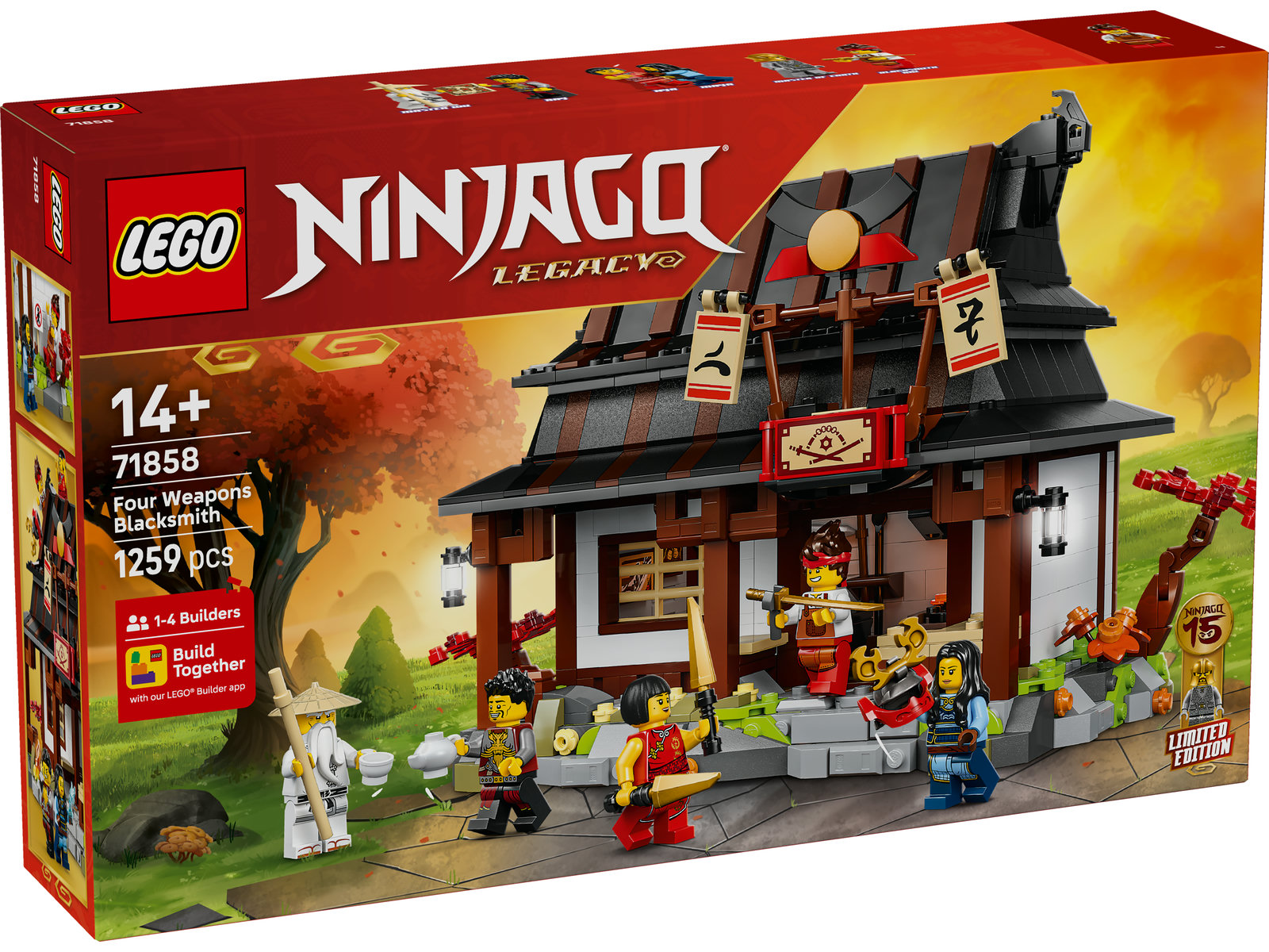 LEGO® Ninjago 71858 - 15-jähriges Jubiläum der Vier-Waffen-Schmiede