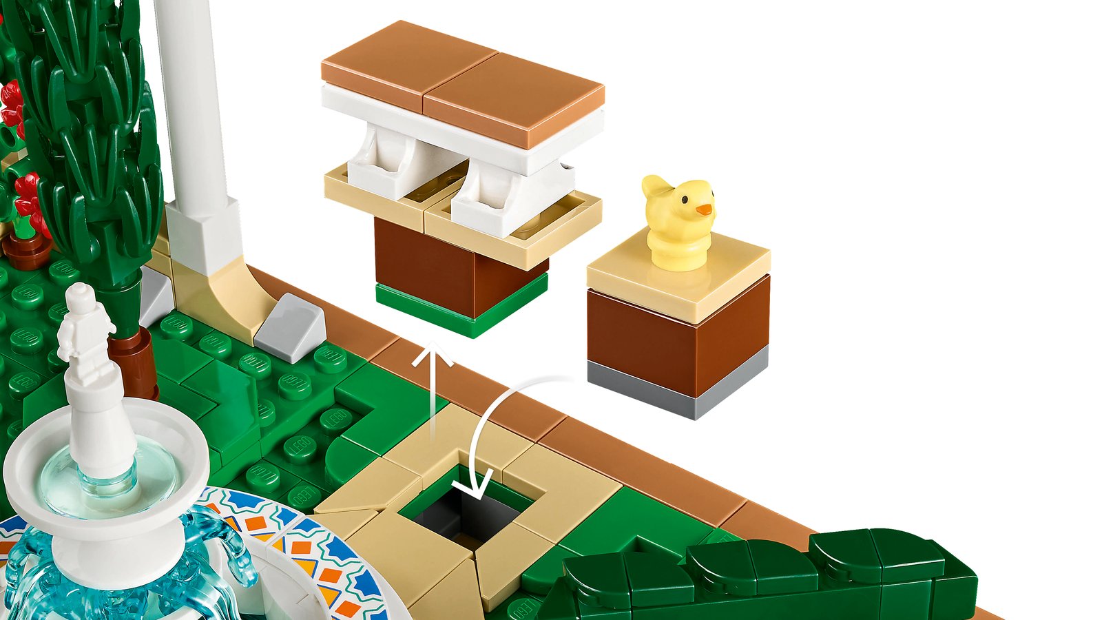 LEGO 10359 LEGO® Icons 10359 - Springbrunnengarten – Detailansicht 5
