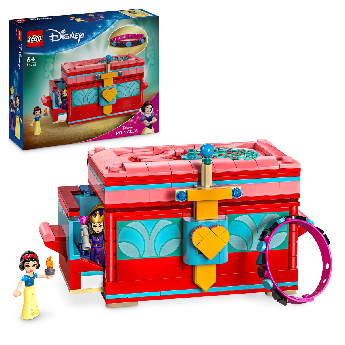 LEGO 43276 LEGO® Disney Princess 43276 - Schneewittchens Schmuckkassette – Box & Produkt