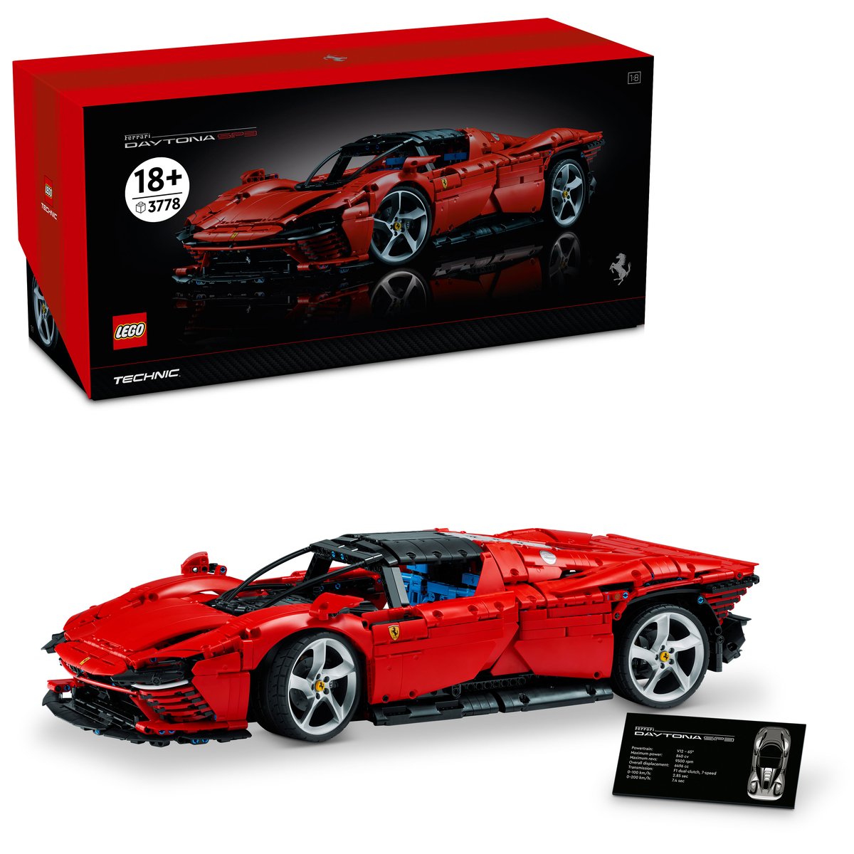 LEGO 42143 LEGO® Technic 42143 - Ferrari Daytona SP3 – Box & Produkt