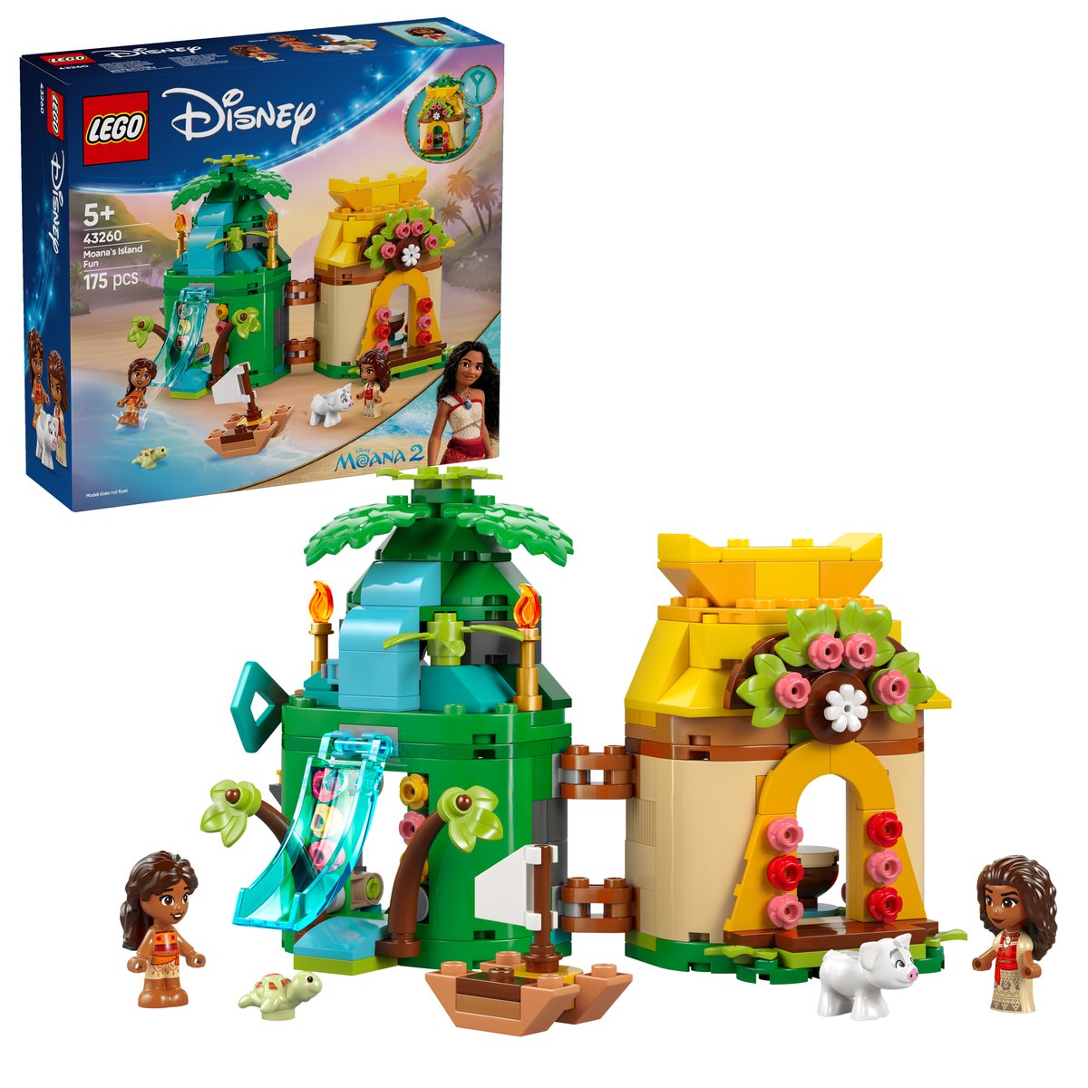LEGO 43260 LEGO® Disney Princess 43260 - Vaianas Inselspaß – Box & Produkt