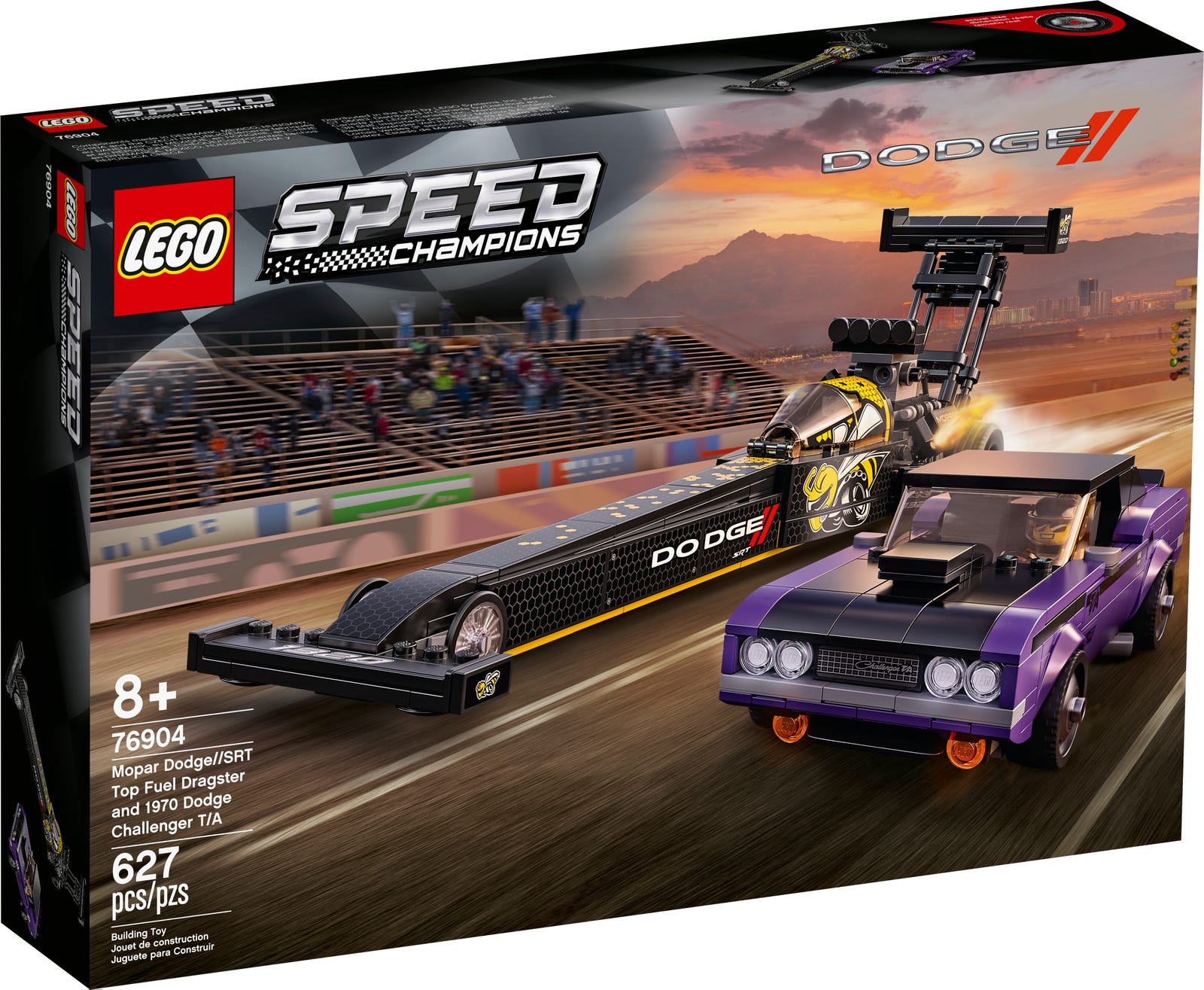 LEGO® Speed Champions 76904 - Mopar Dodge//SRT Dragster & 1970 Dodge Challenger