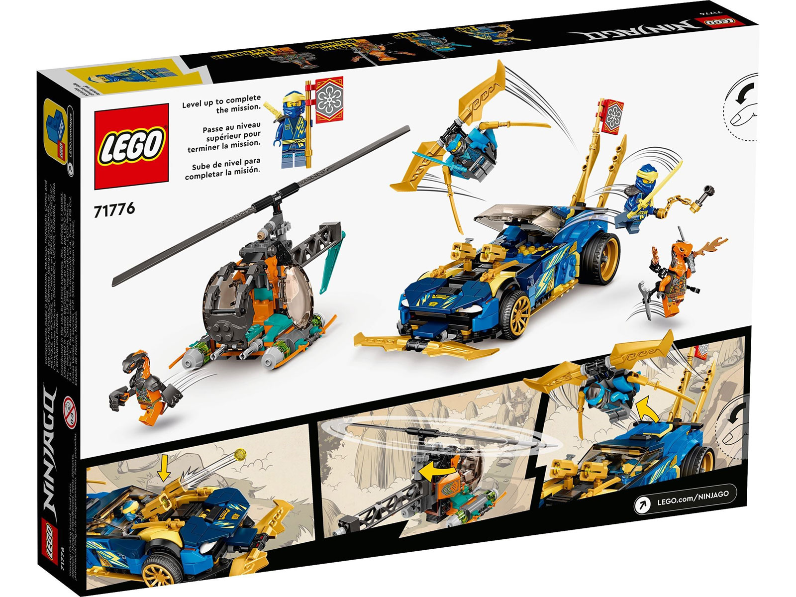 LEGO® NINJAGO® 71776 - Jays und Nyas Rennwagen EVO