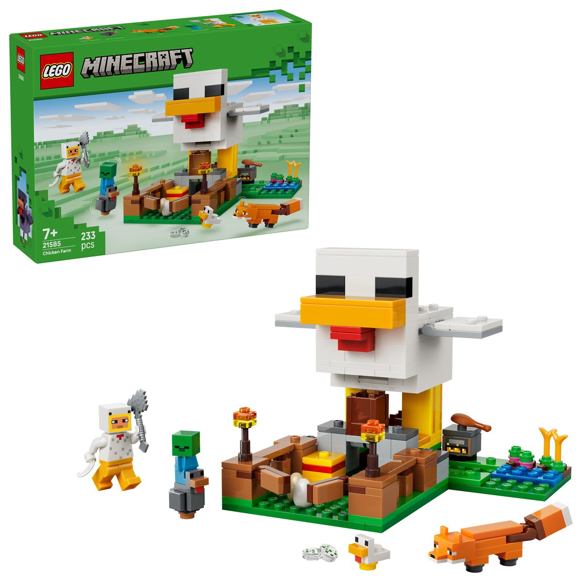 LEGO 21585 LEGO® Minecraft 21585 - Hühnerfarm – Box & Produkt