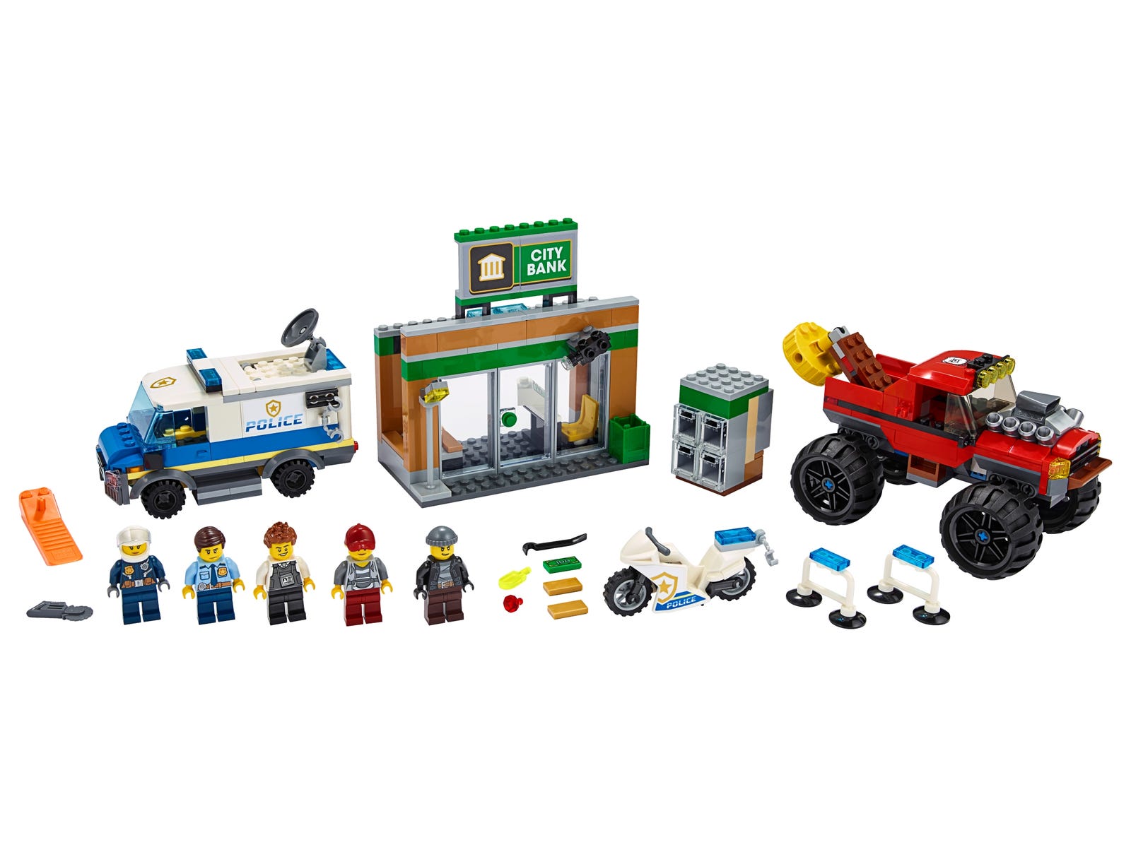 LEGO® City 60245 - Raubüberfall mit dem Monster-Truck - Set