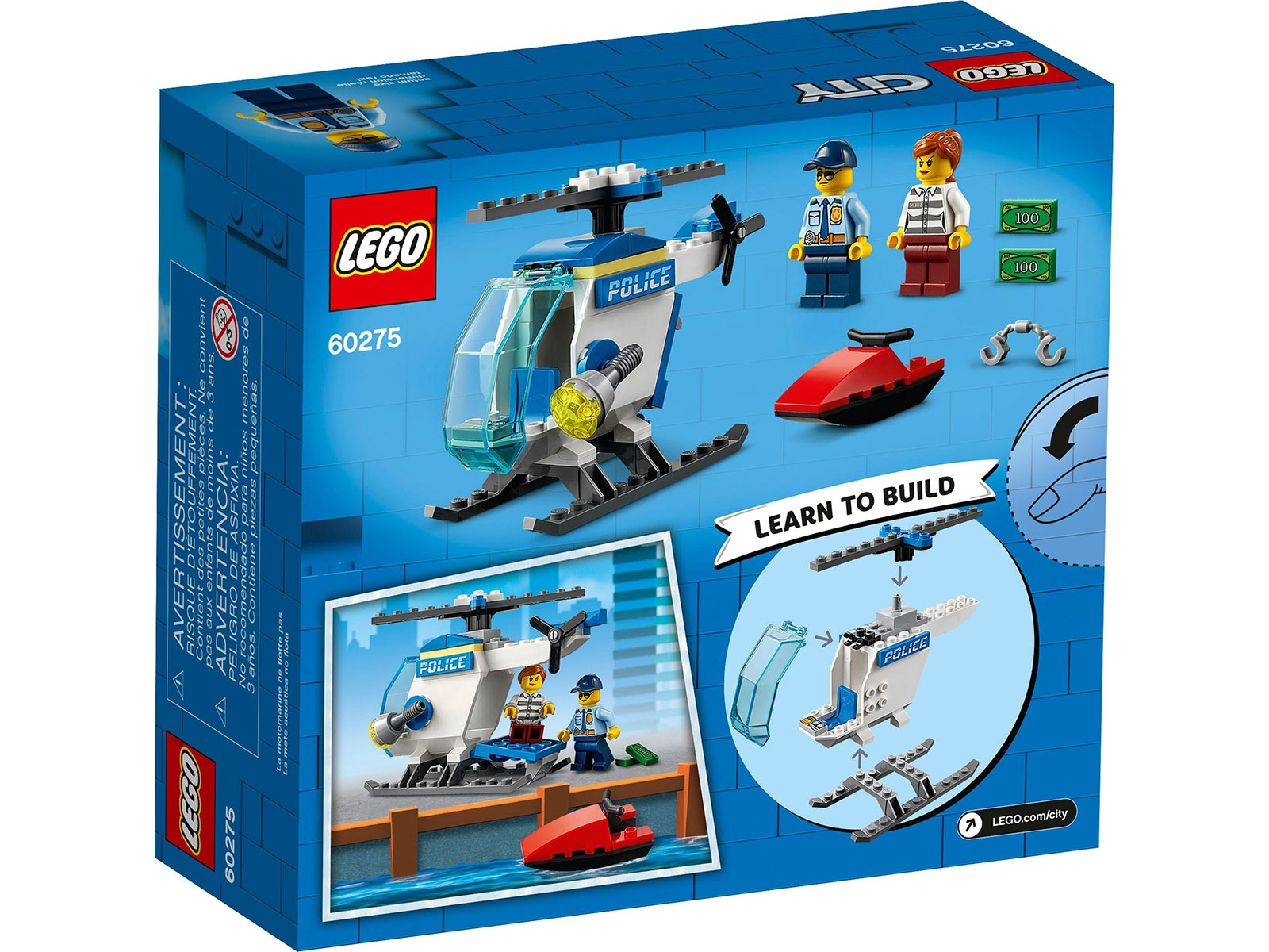 LEGO® City 60275 - Polizeihubschrauber - Box Back