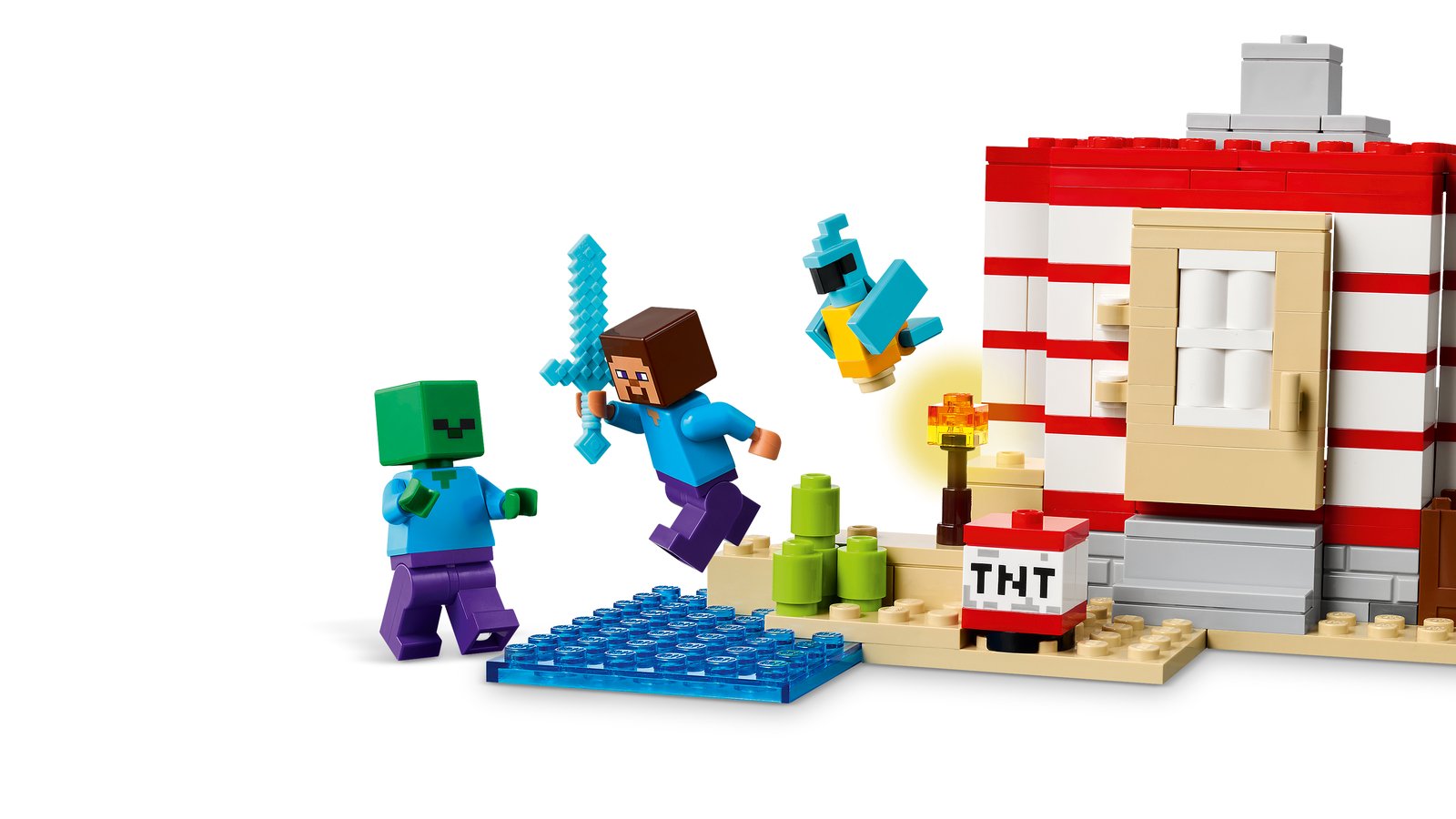 LEGO 21275 LEGO® Minecraft 21275 - Das TNT-Dschungelhaus – Detailansicht 4