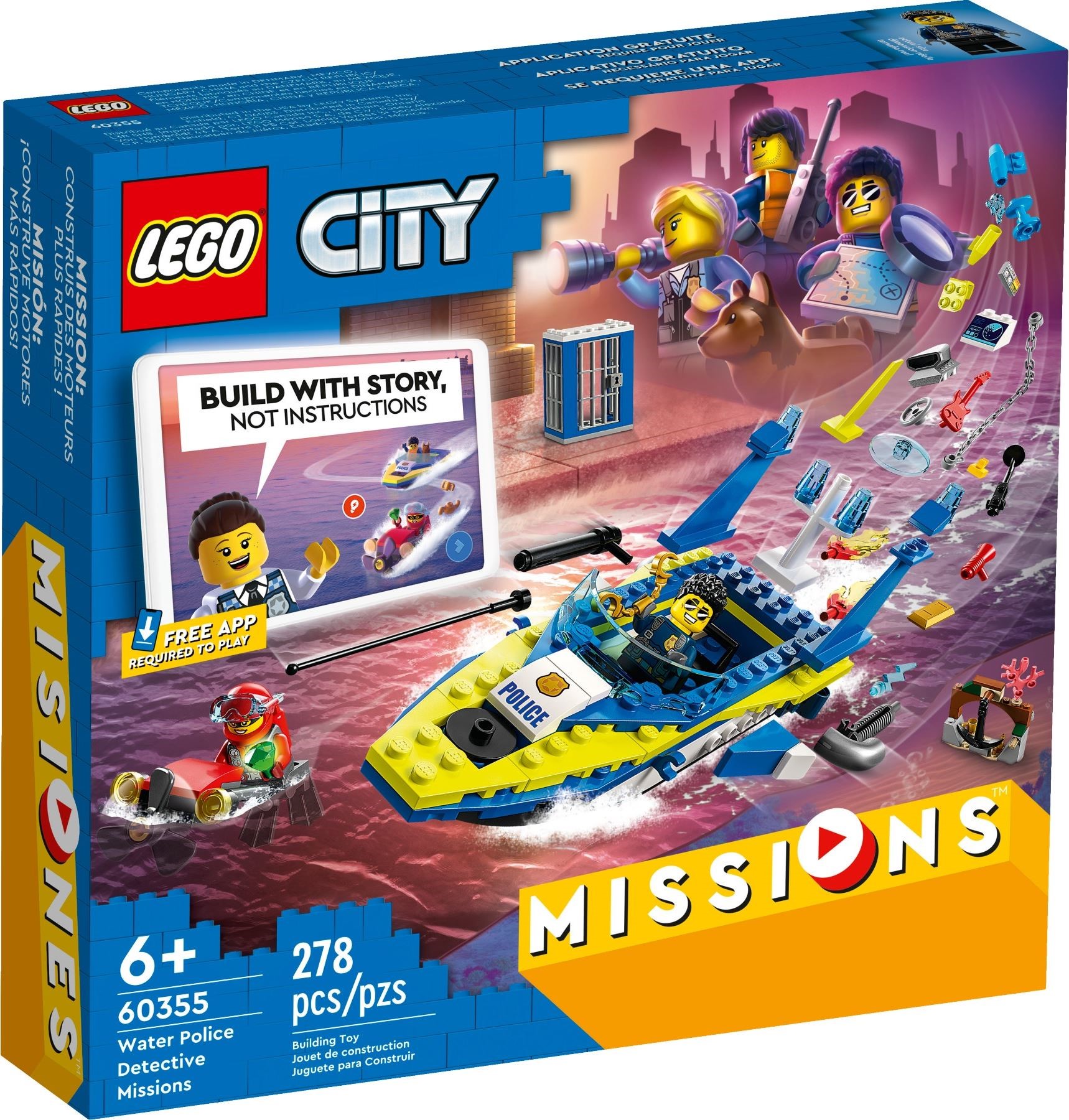 LEGO® City 60355 - Detektivmissionen der Wasserpolizei - Box Front