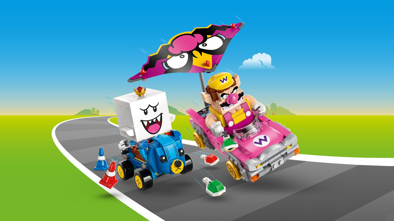 LEGO 72038 LEGO® Super Mario 72038 - Mario Kart™ – Wario & König Buu Huu – Primaeres Produktbild