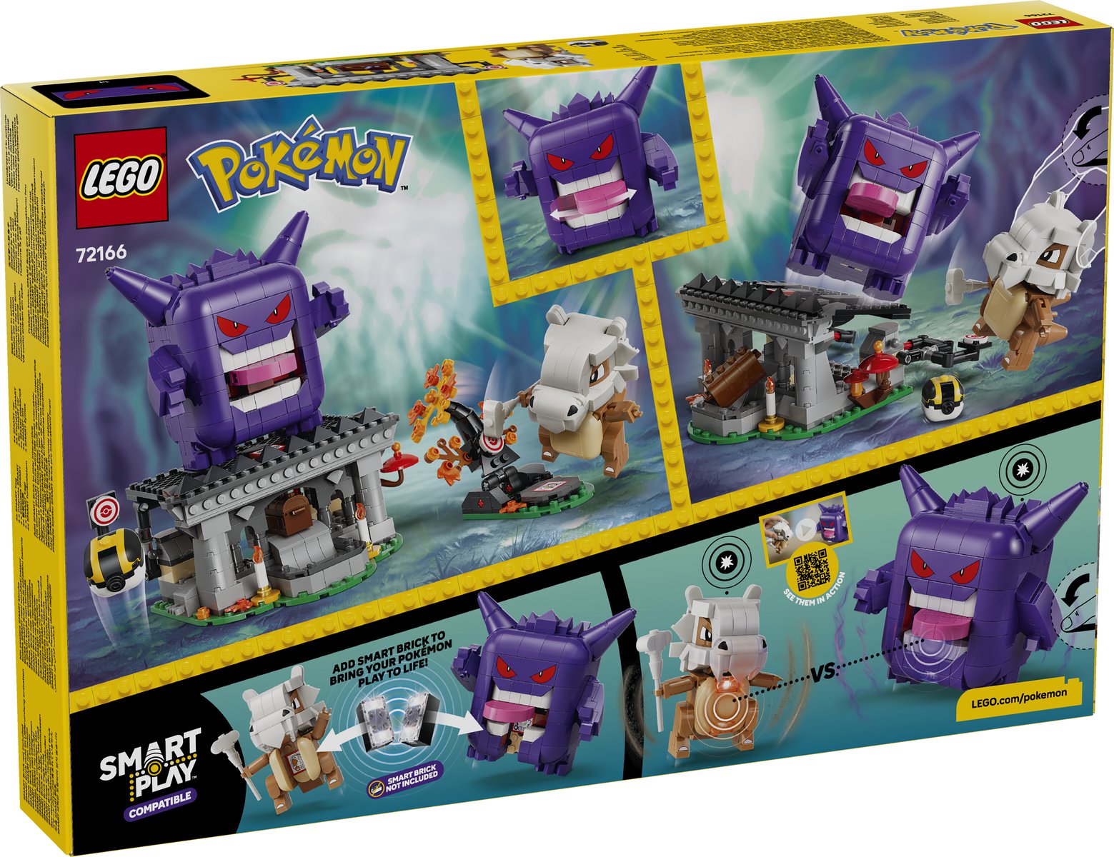 LEGO 72166 LEGO® Pokémon™ 72166 - SMART Play™: Tragossos und Gengars Gruselduell – Verpackung hinten