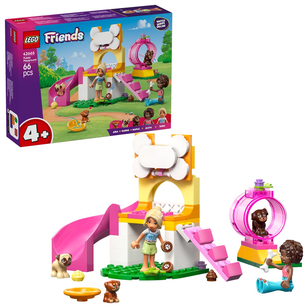 LEGO 42665 LEGO® Friends 42665 - Welpenspielplatz – Box & Produkt