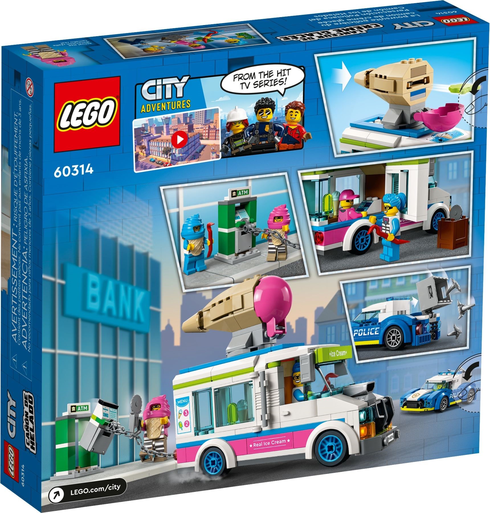 LEGO® City 60314 - Eiswagen-Verfolgungsjagd - Box Back