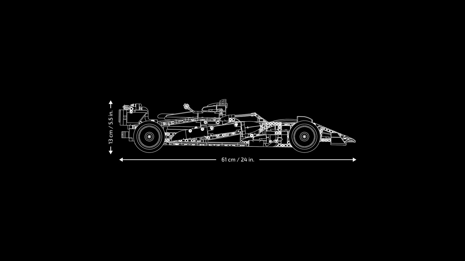 LEGO 42240 LEGO® Technic 42240 - Aston Martin Aramco AMR25 F1® Auto – Detailansicht 6
