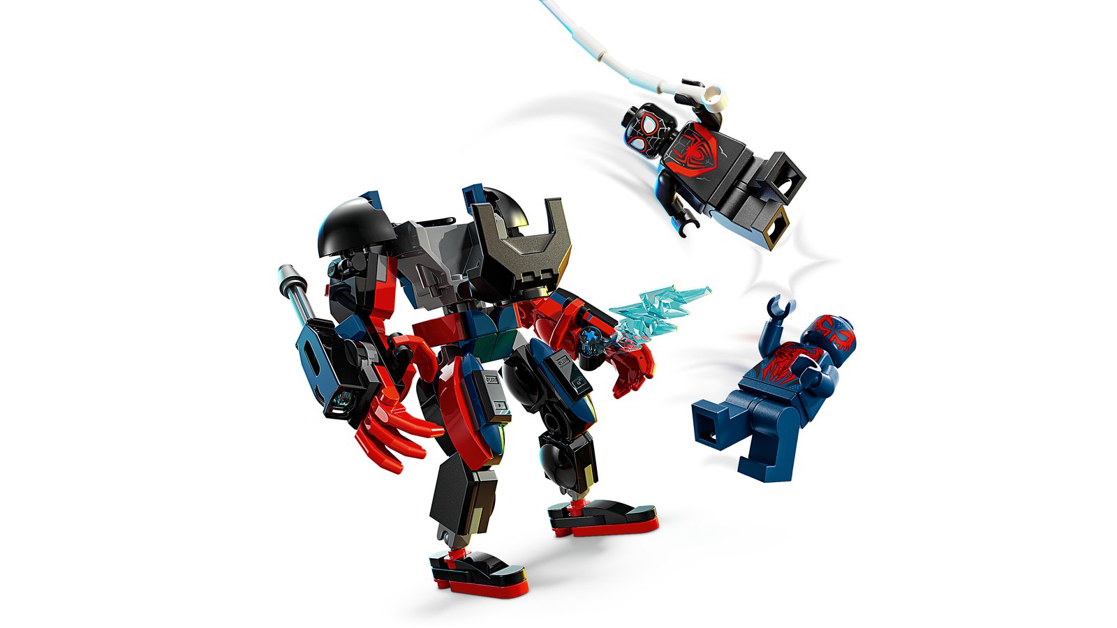 LEGO 76337 LEGO® Super Heroes Marvel 76337 - Miles Morales Mech vs. Spider-Man 2099 – Detailansicht 1
