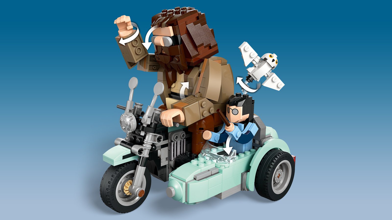 LEGO 76443 LEGO® Harry Potter™ 76443: Hagrids und Harrys Motorradtour – Detailansicht 2