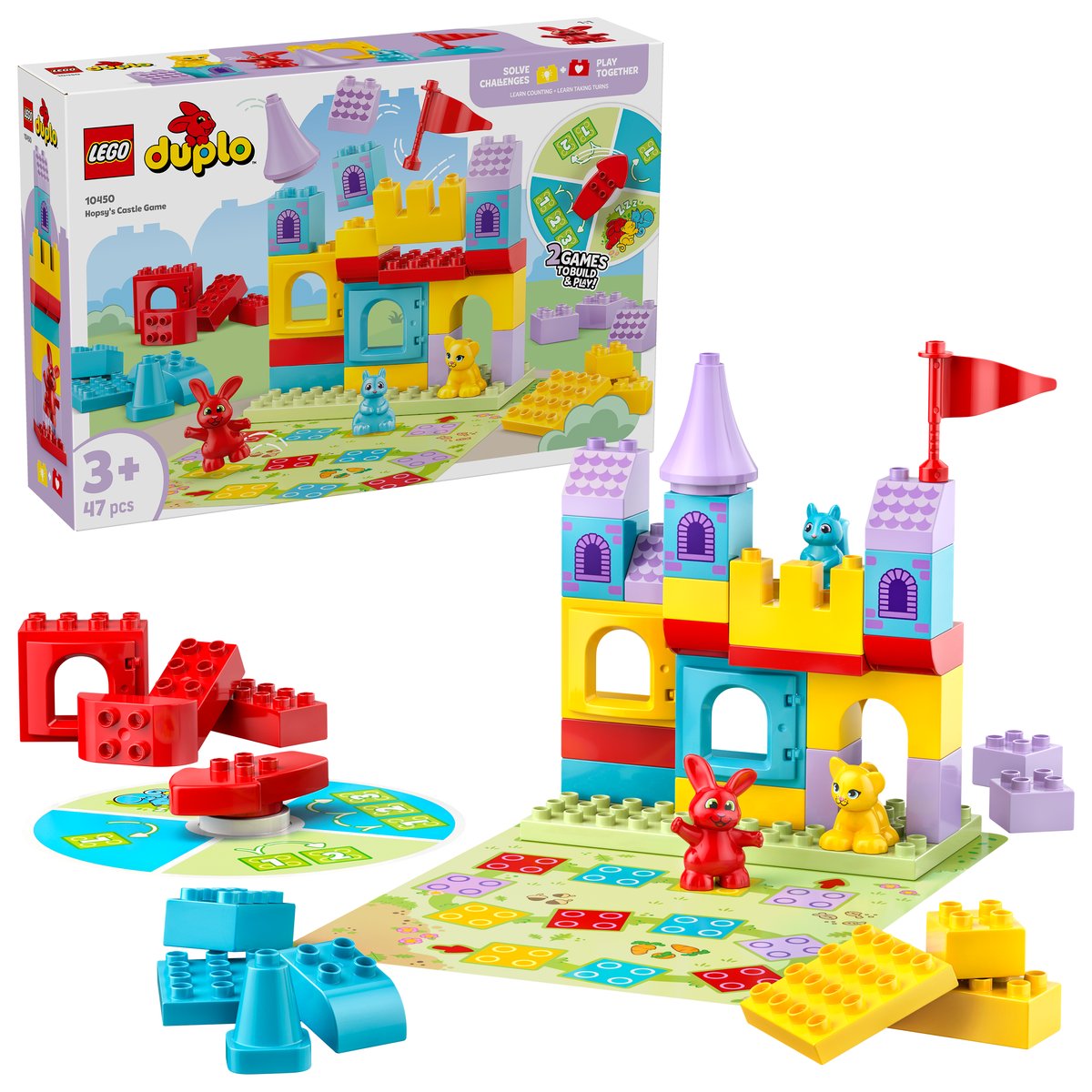 LEGO 10450 LEGO® DUPLO Town 10450 - Hopsys Burgspiel – Box & Produkt