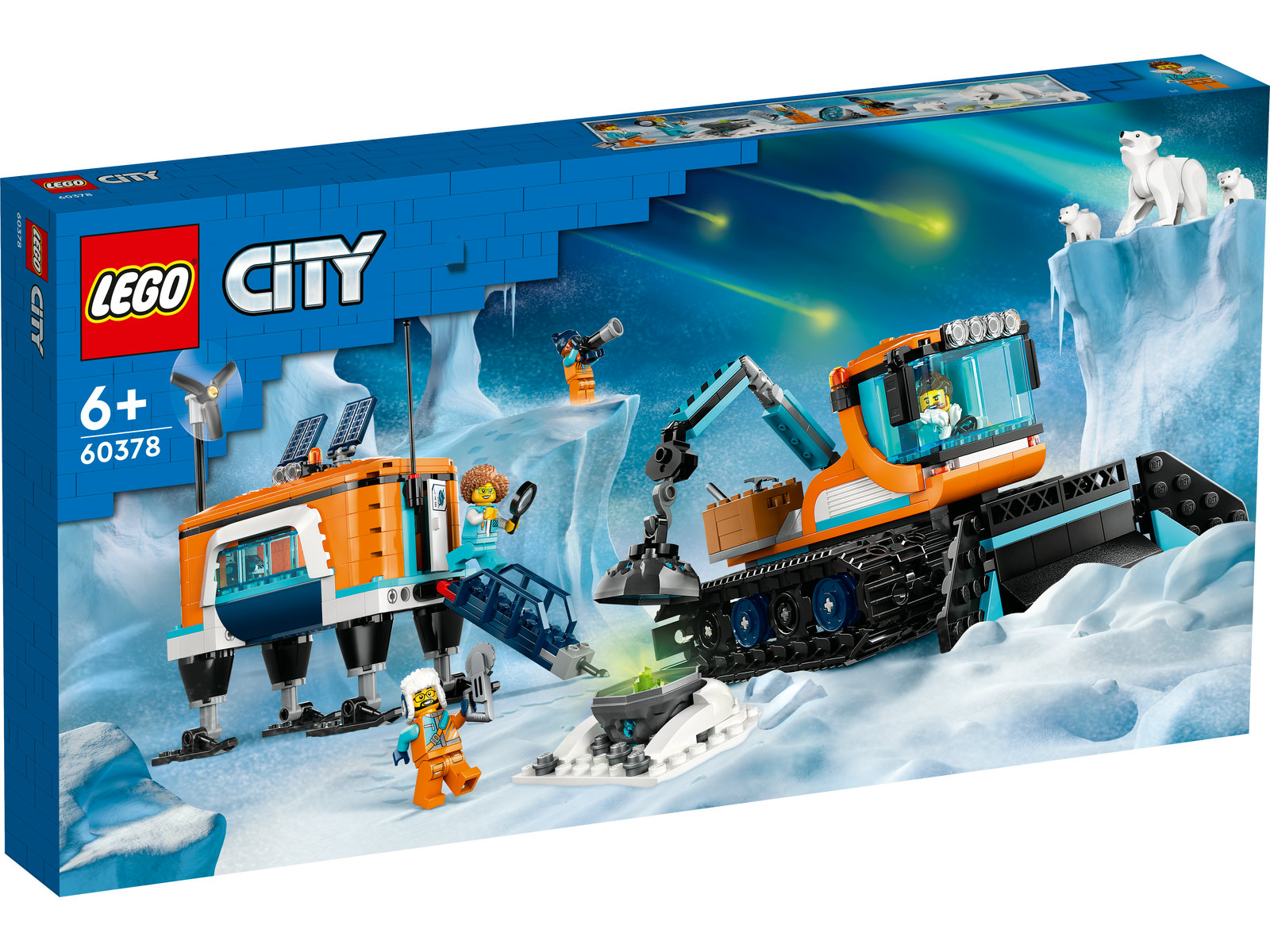 LEGO® City 60378 - Arktis-Schneepflug mit mobilem Labor