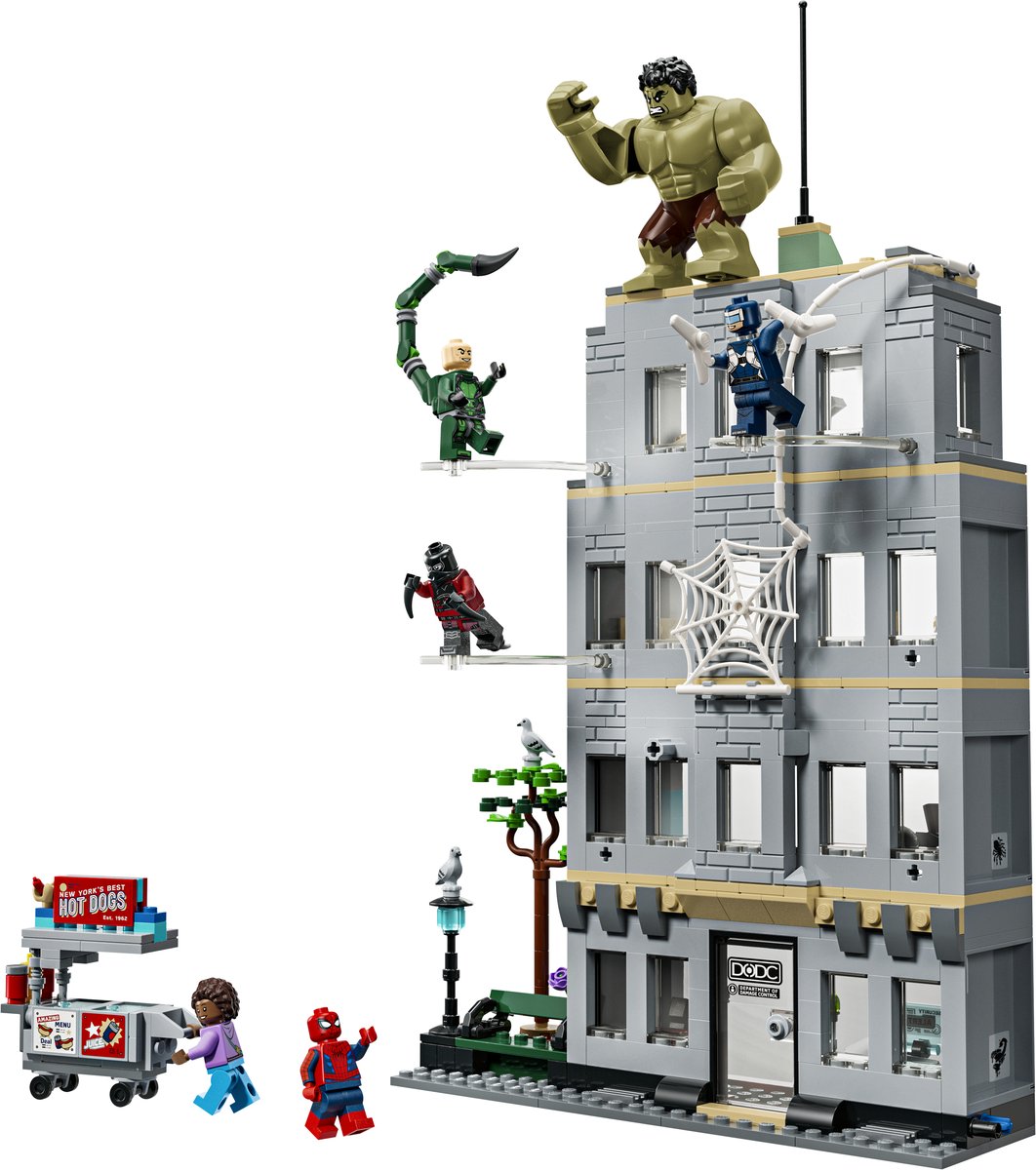 LEGO 76350 LEGO® ǀ Marvel 76350 - Großer Showdown: Spider-Man vs. Hulk – Produktfoto
