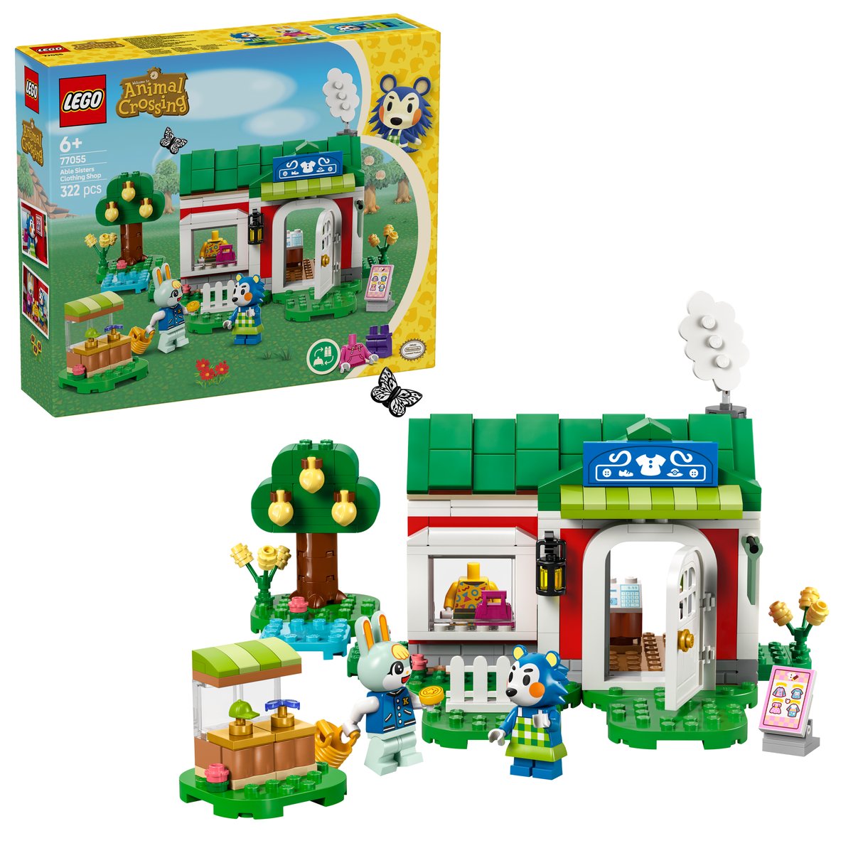 LEGO 77055 LEGO® Animal Crossing 77055 - Die Schneiderei der Schneiderschwestern – Box & Produkt
