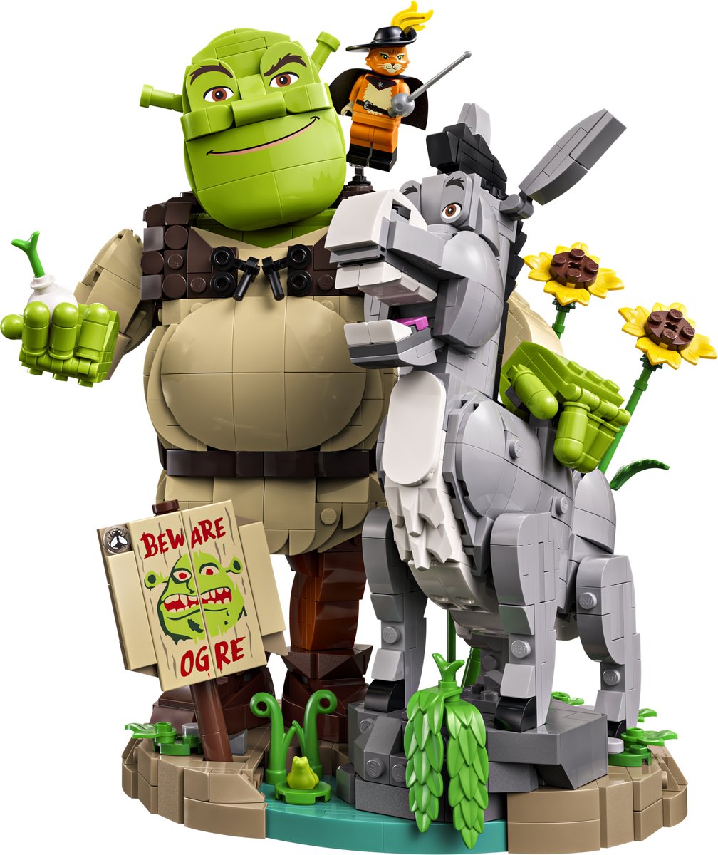 LEGO 72423 LEGO® Shrek: 72423 - Shrek, Esel und Der Gestiefelte Kater – Produktfoto