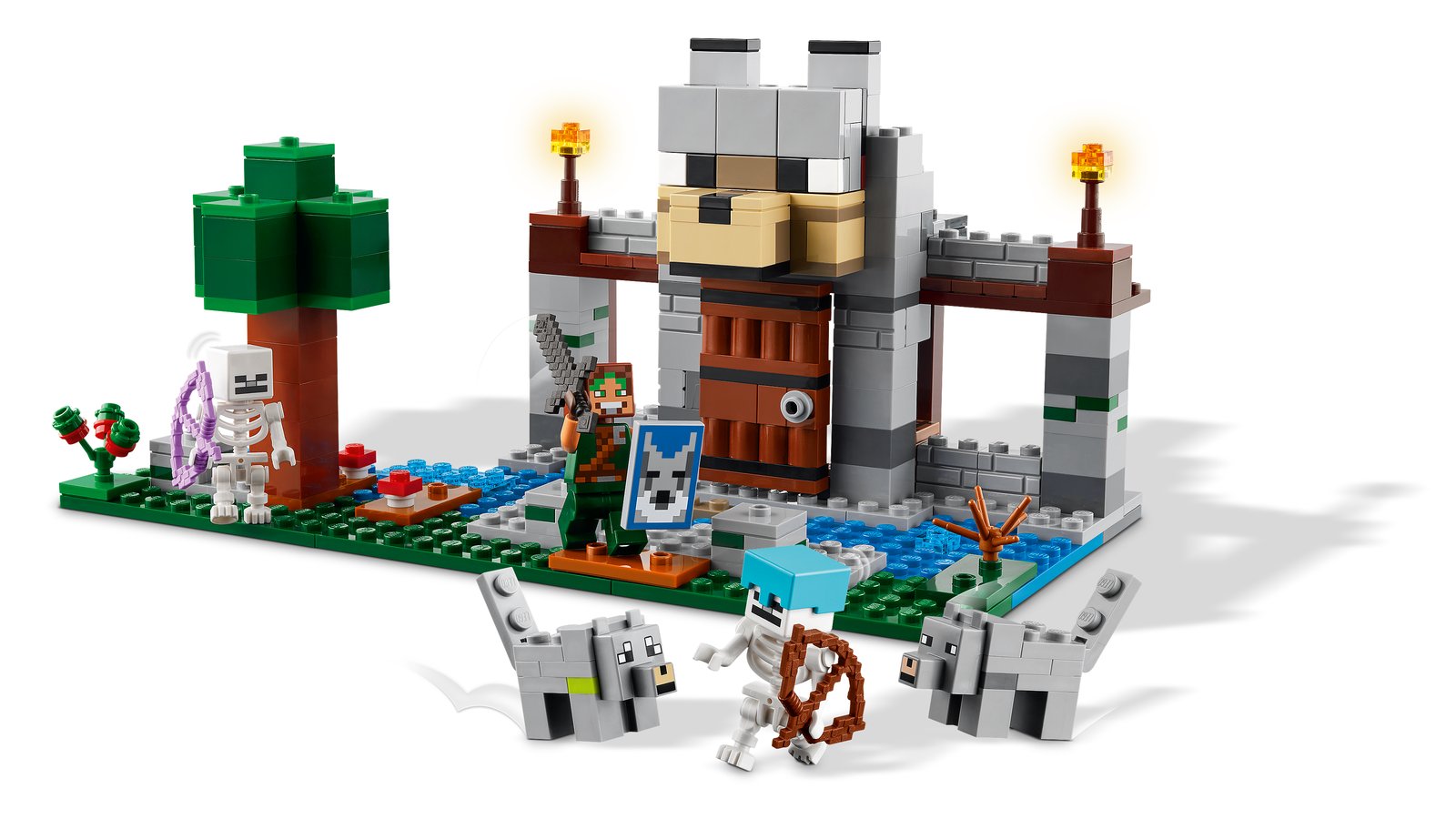 LEGO 21261 LEGO® Minecraft 21261 - Die Wolfsfestung – Primaeres Produktbild