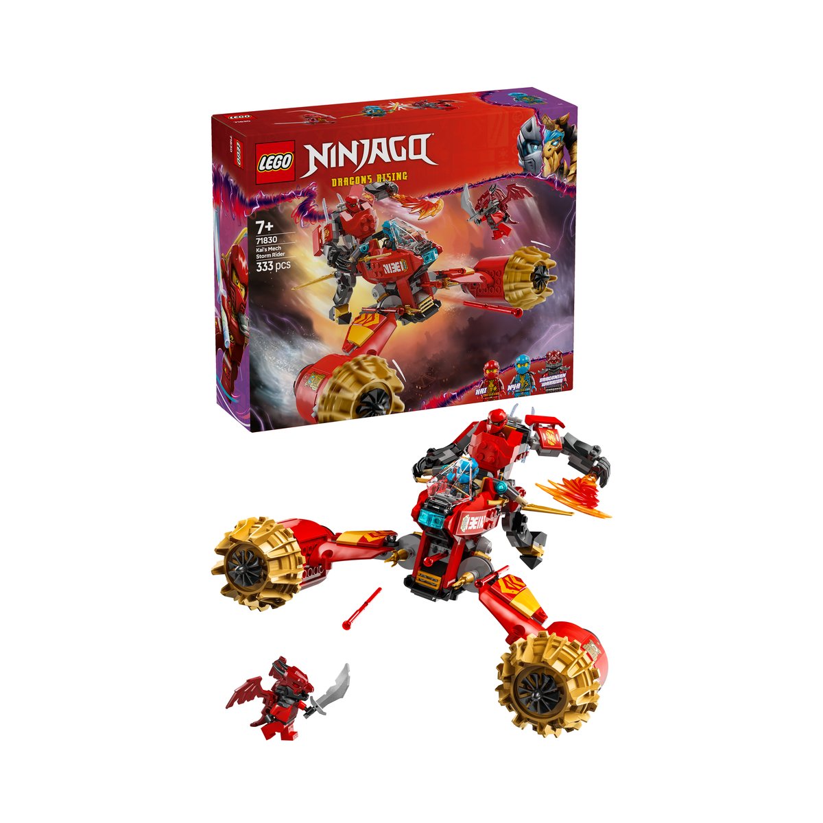 LEGO 71830 LEGO® Ninjago 71830 - Kais Sturmreiter-Mech – Box & Produkt