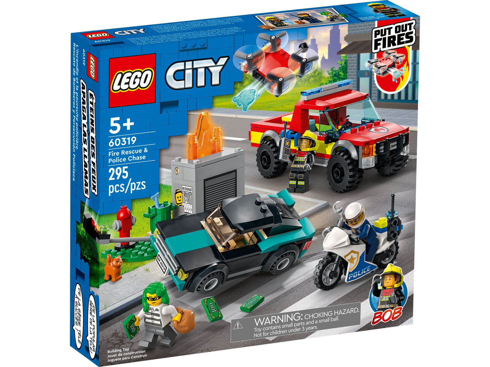 LEGO® City 60319 - Löscheinsatz und Verfolgungsjagd - Box Front