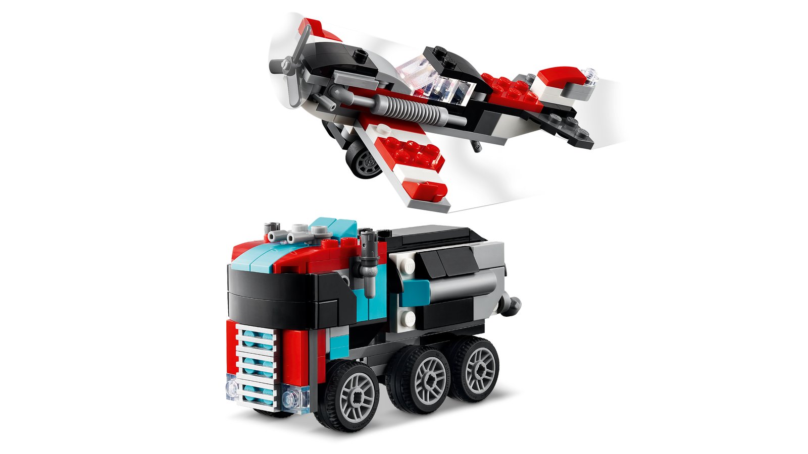 LEGO 31146 LEGO® Creator 31146 - Tieflader mit Hubschrauber – Detailansicht 1