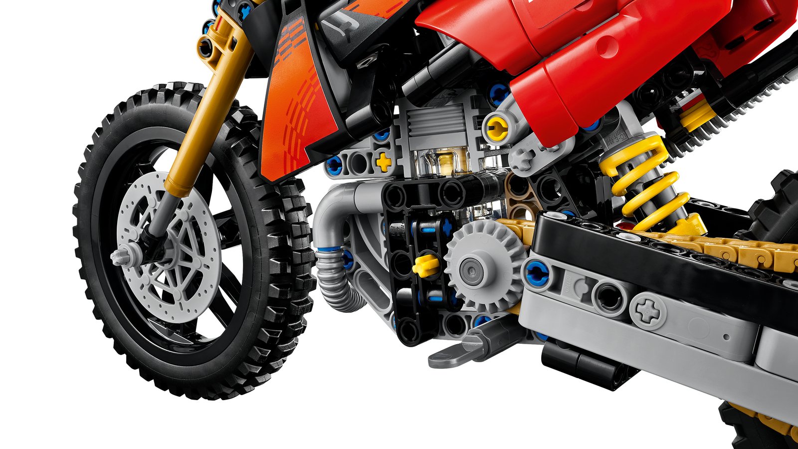 LEGO 42238 LEGO® Technic 42238 - Ducati Desmo450 MX Factory Motorrad – Detailansicht 4