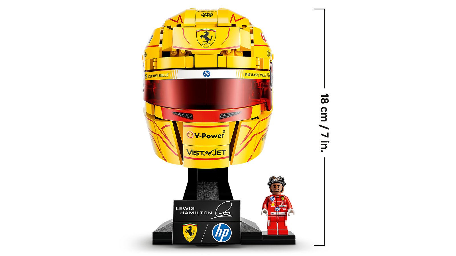 LEGO 43022 LEGO® Editions 43022 - Scuderia Ferrari HP Lewis Hamilton Helm – Detailansicht 4