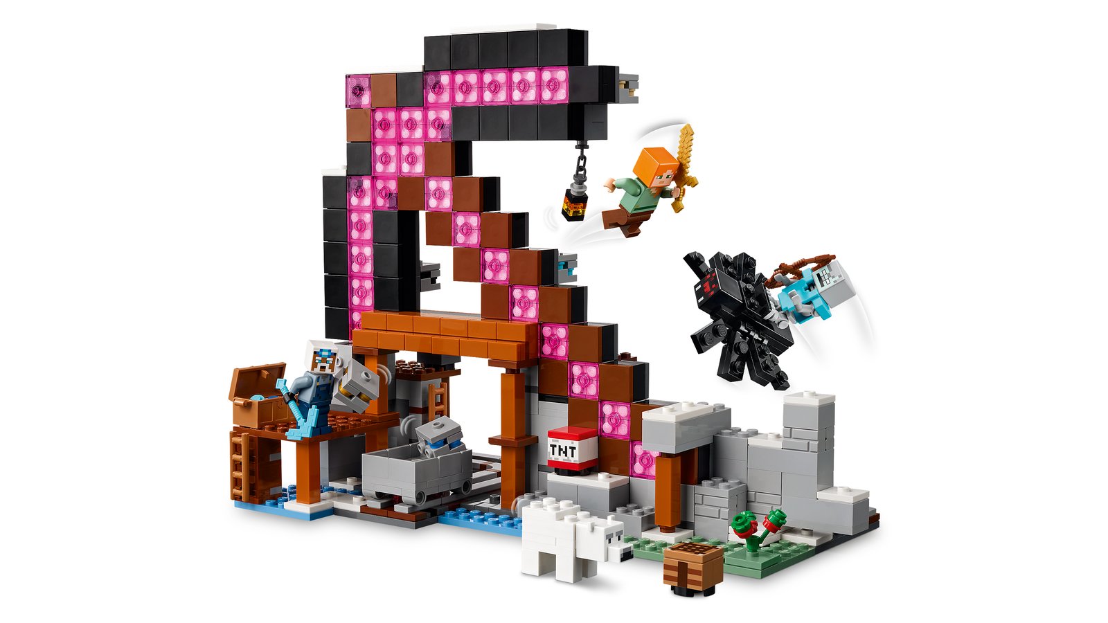 LEGO 21277 LEGO® Minecraft 21277 - Die Spitzhackenmine – Primaeres Produktbild