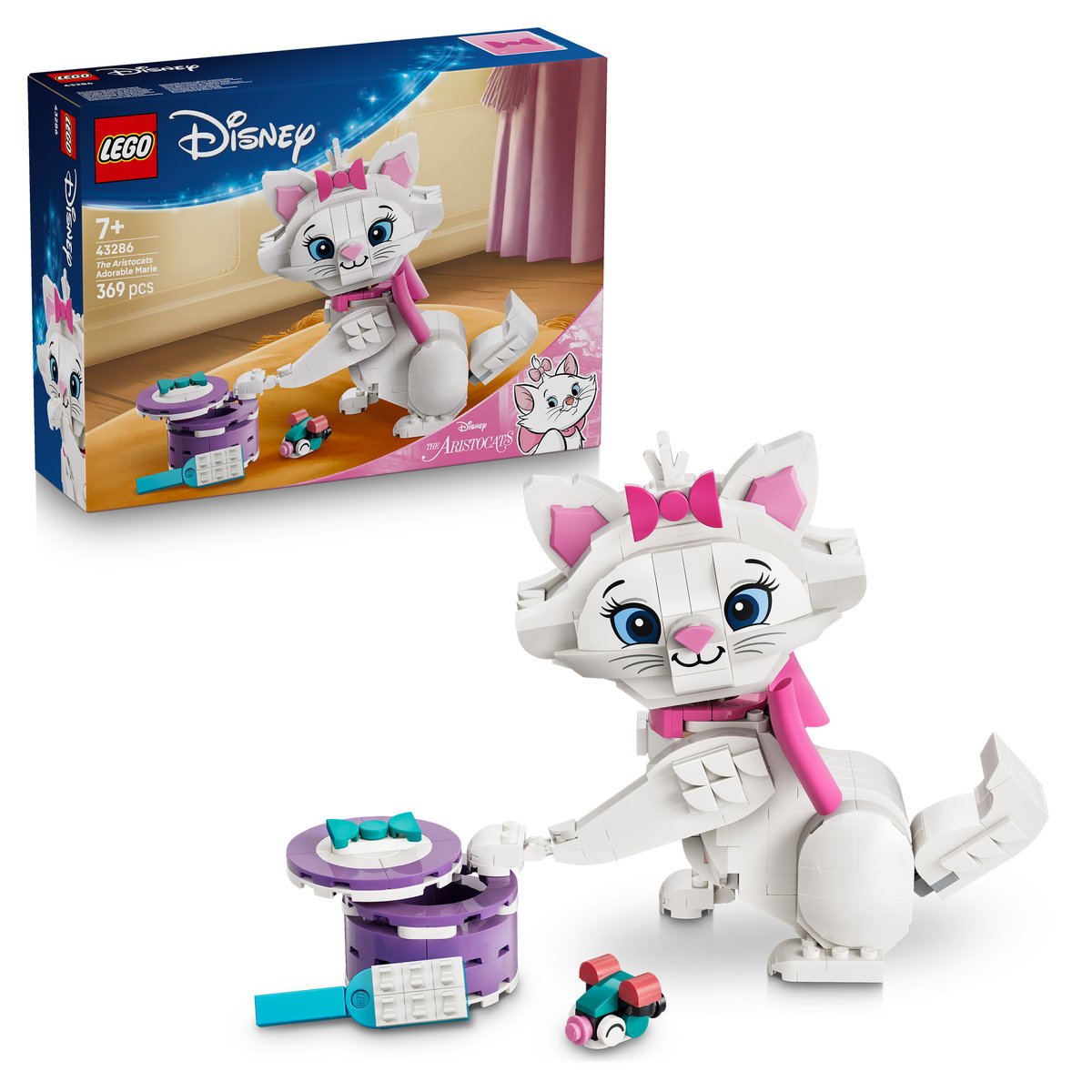 LEGO 43286 LEGO® Disney Classic 43286 - Aristocats: Bezaubernde Marie – Box & Produkt