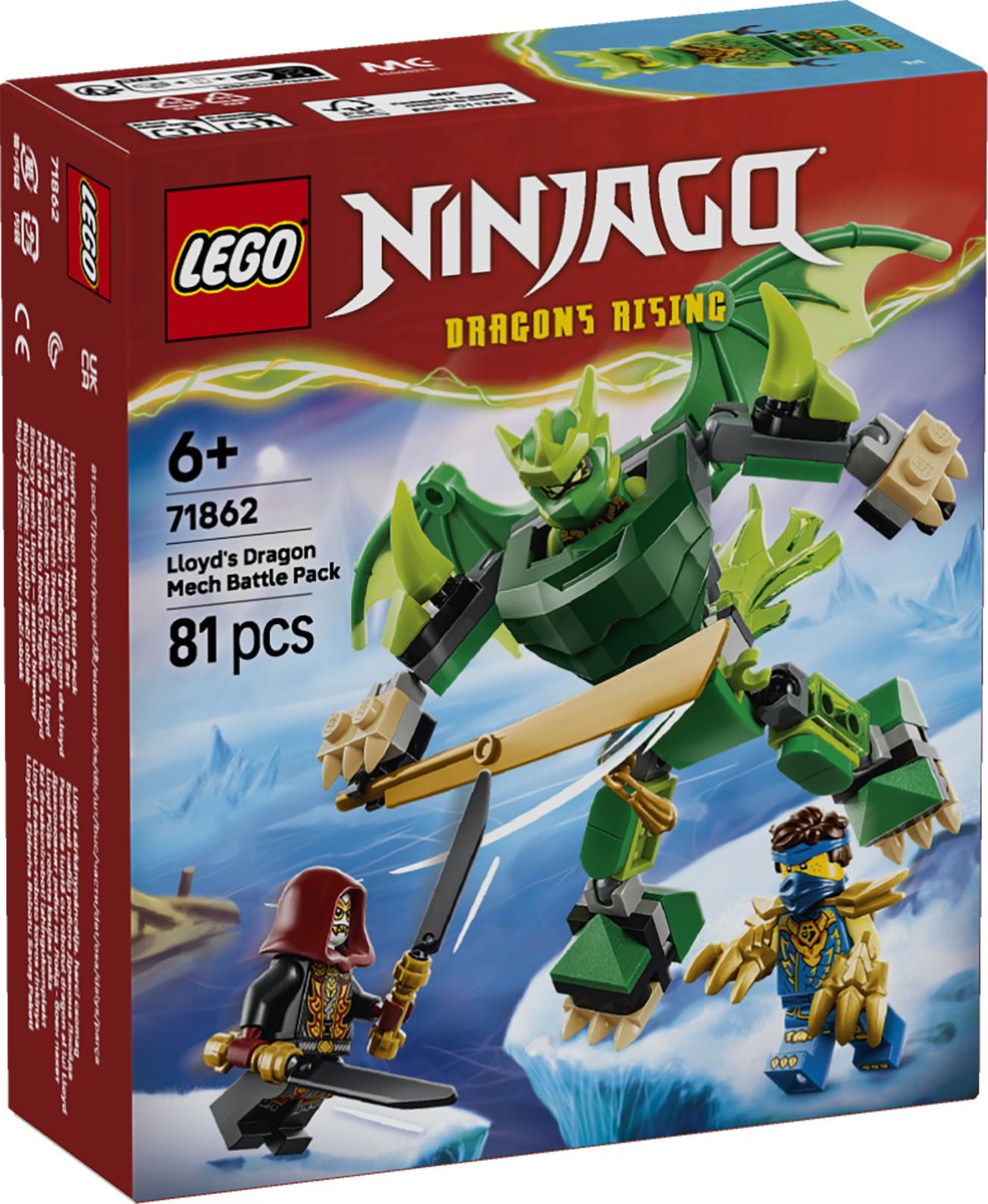LEGO 71862 LEGO® NINJAGO® 71862 - Lloyds Drachen-Mech Battle Set – Verpackung vorne