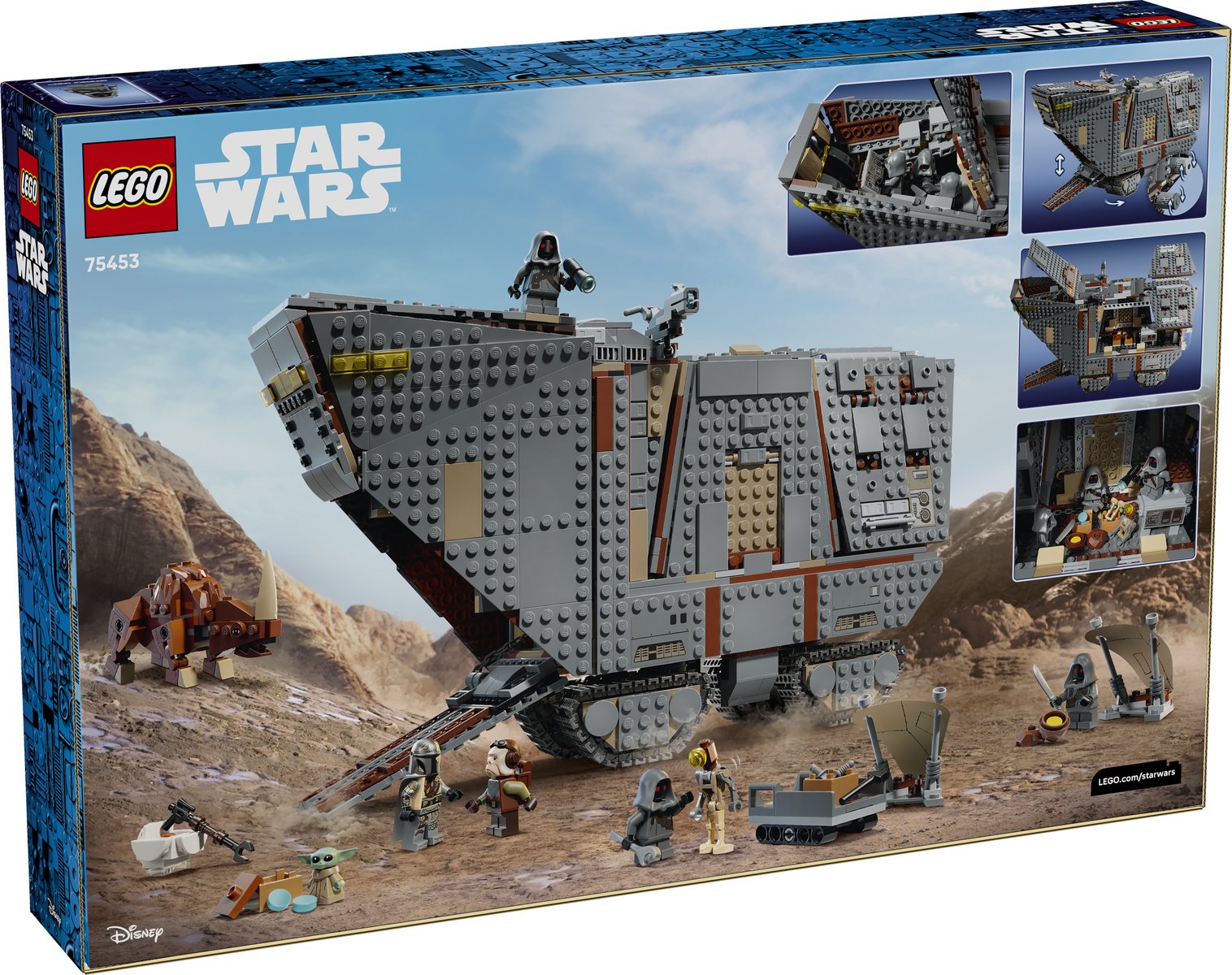 LEGO 75453 LEGO® Star Wars™ 75453 - Offworld Sandkrawler™ und Schlammhorn – Verpackung hinten