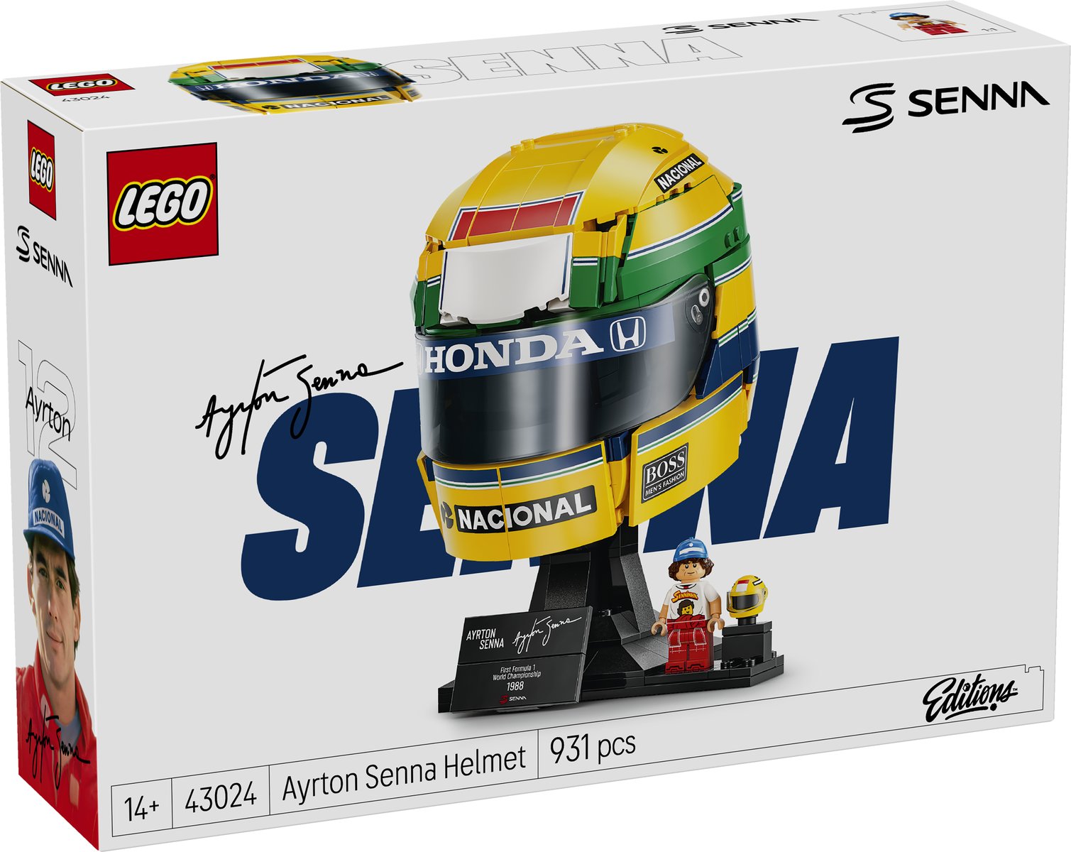 LEGO 43024 LEGO® Editions 43024 - Ayrton Senna Helm – Verpackung vorne