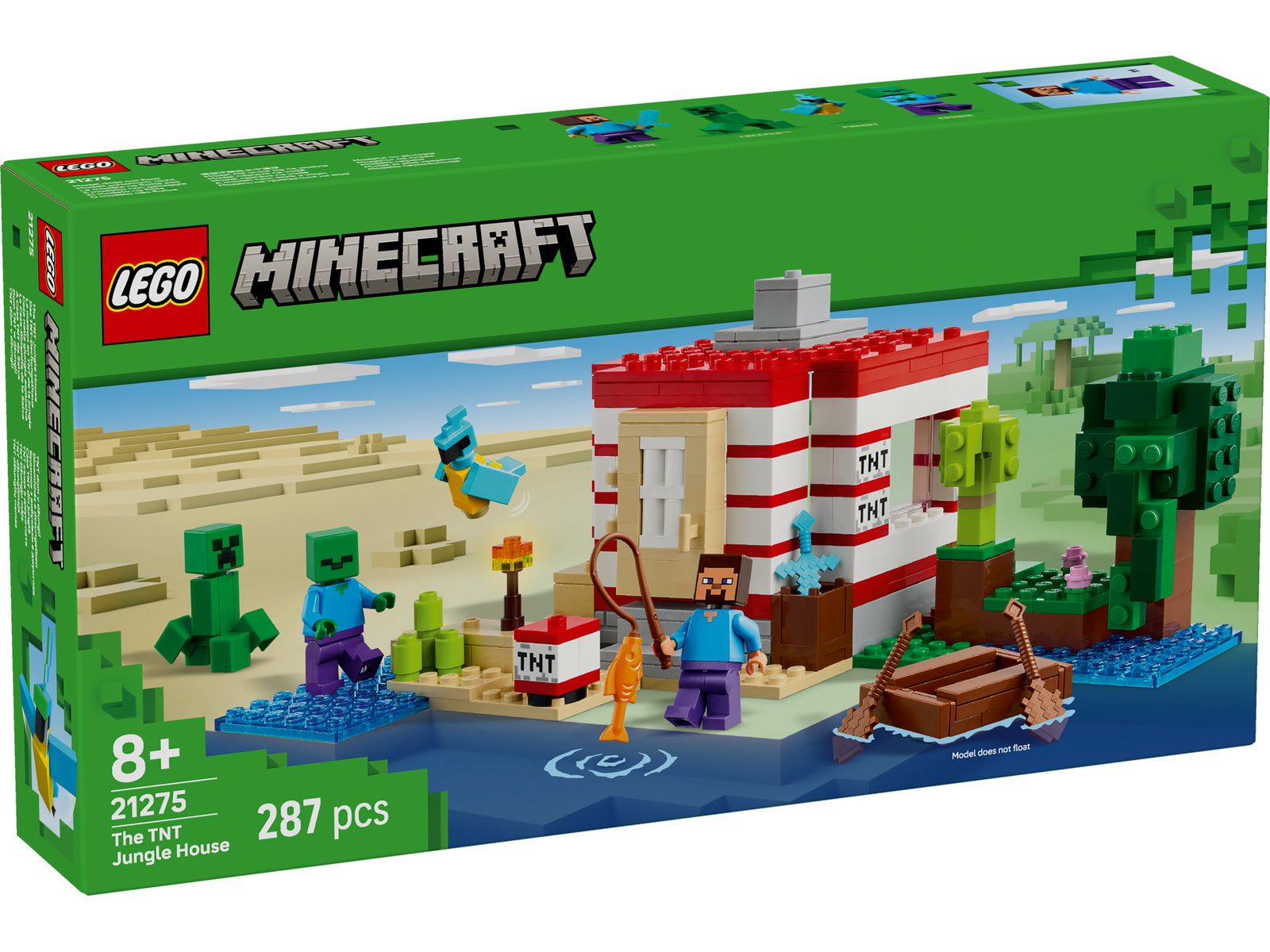 LEGO® Minecraft 21275 - Das TNT-Dschungelhaus