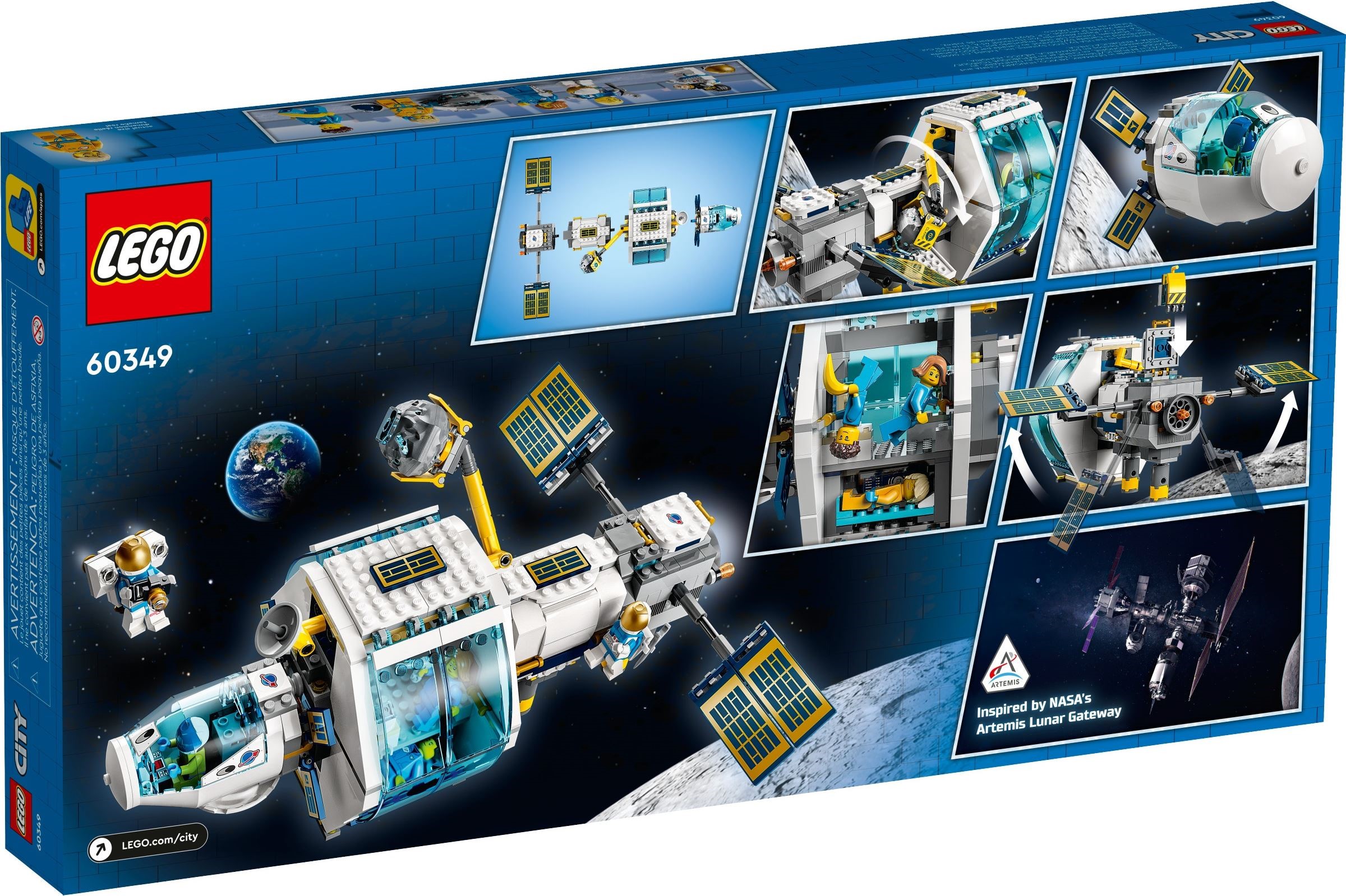 LEGO® City 60349 - Mond-Raumstation - Box Back