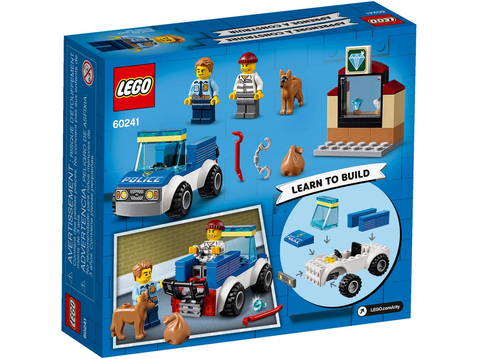 LEGO® City 60241 - Polizeihundestaffel - Box Back