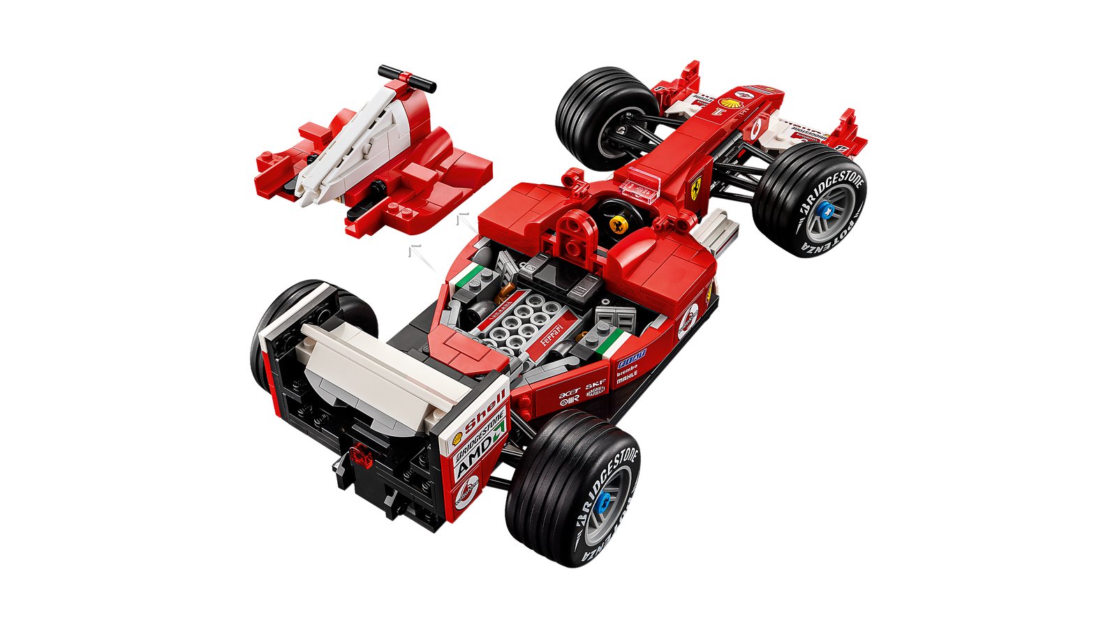 LEGO 11375 LEGO® Icons 11375 - Ferrari F2004 und Michael Schumacher – Detailansicht 7