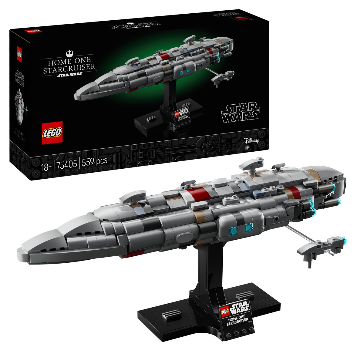 LEGO 75405 LEGO® Star Wars™ 75405 - Home One Starcruiser – Box & Produkt