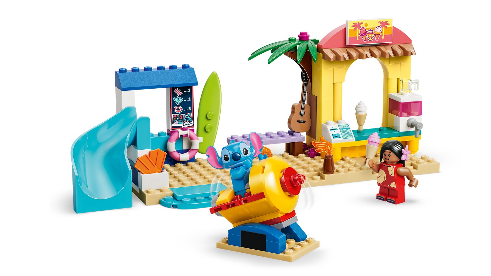 LEGO 43280 LEGO® ǀ Disney 43280 - Spaß am Strand mit Lilo und Stitch – Primäres Produktbild