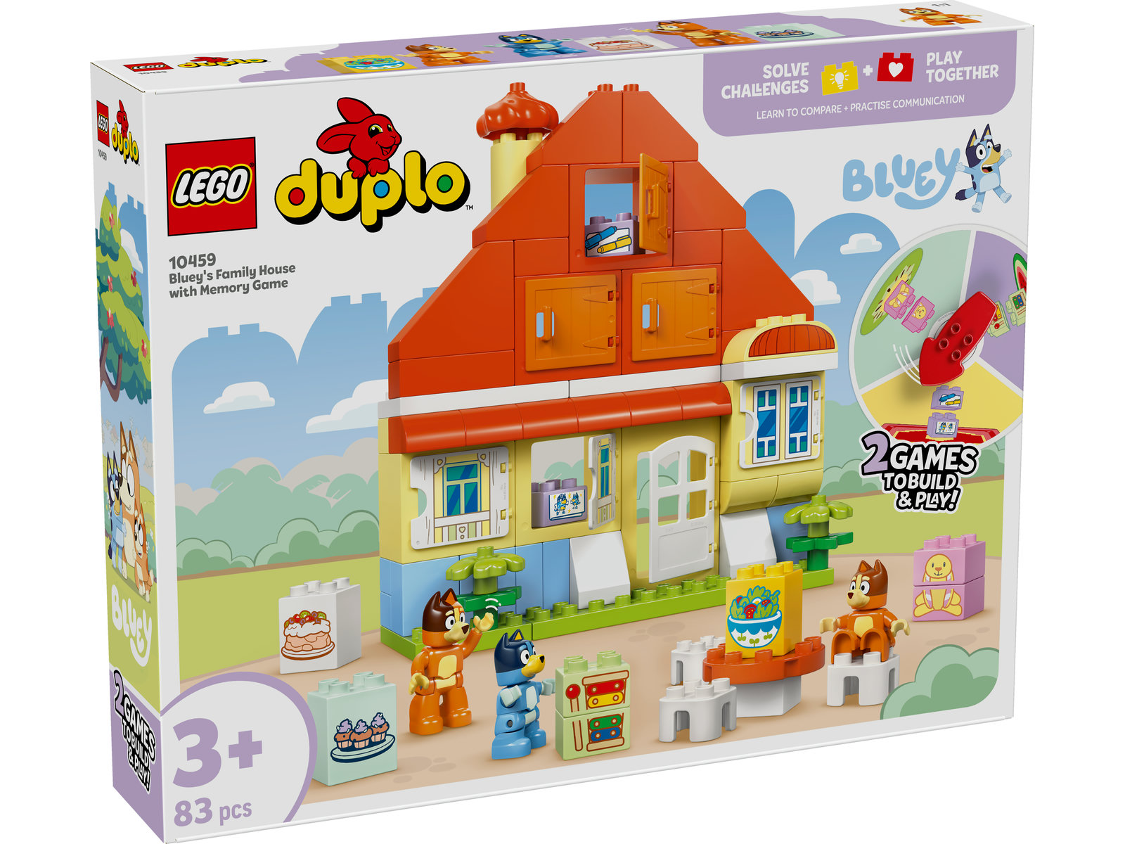 LEGO® DUPLO Bluey 10459 - Blueys Familienhaus mit Memory-Spiel