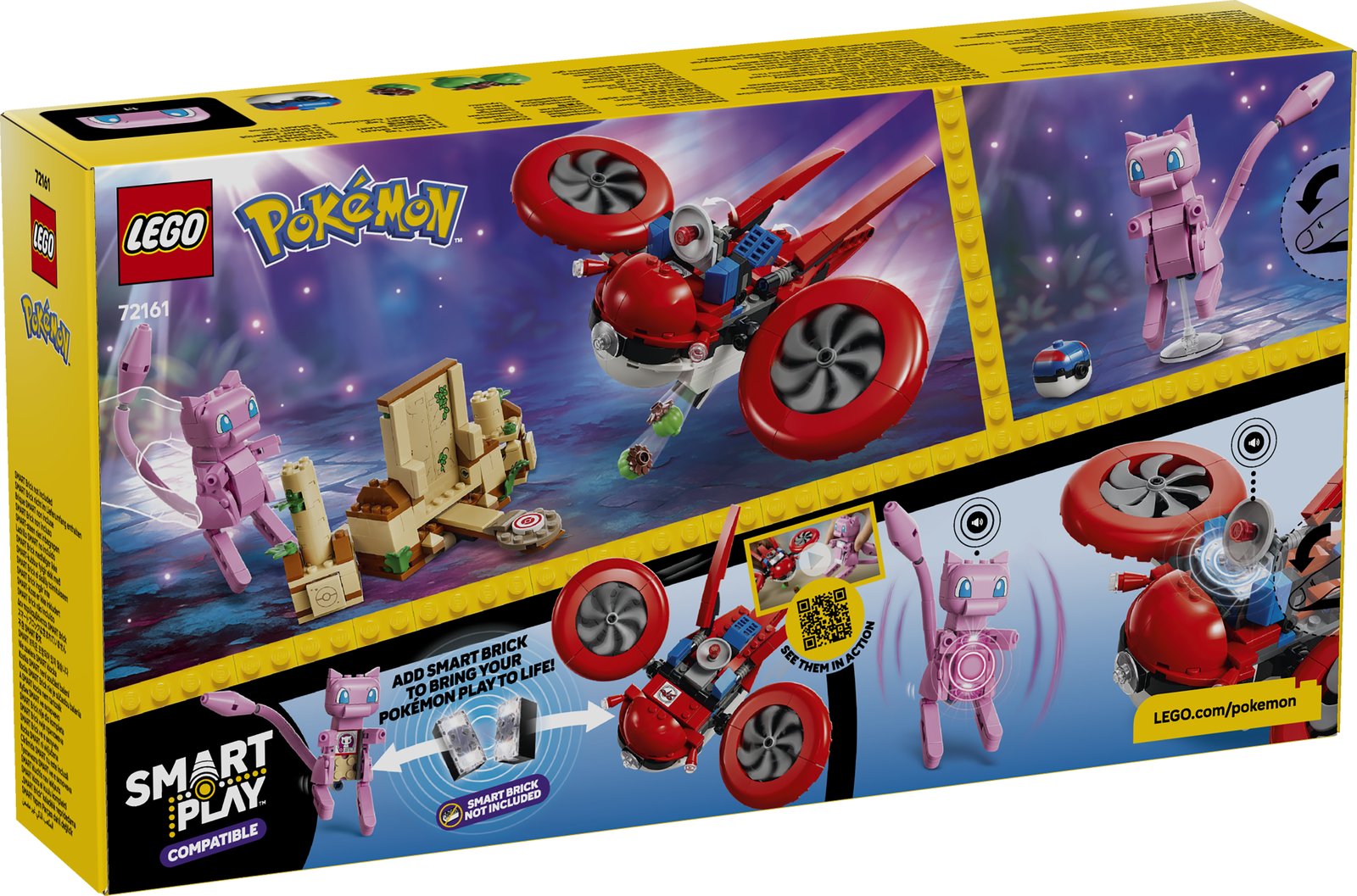 LEGO 72161 LEGO® Pokémon™ 72161 - SMART Play™: Drohnensuche nach einem Mysteriösen Mew – Verpackung hinten