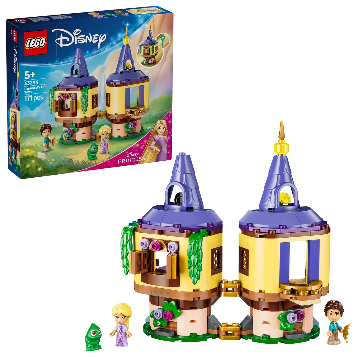 LEGO 43294 LEGO® ǀ Disney Princess 43294 - Rapunzels Mini-Turm – Box & Produkt