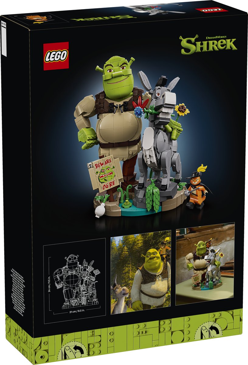 LEGO 72423 LEGO® Shrek: 72423 - Shrek, Esel und Der Gestiefelte Kater – Verpackung hinten