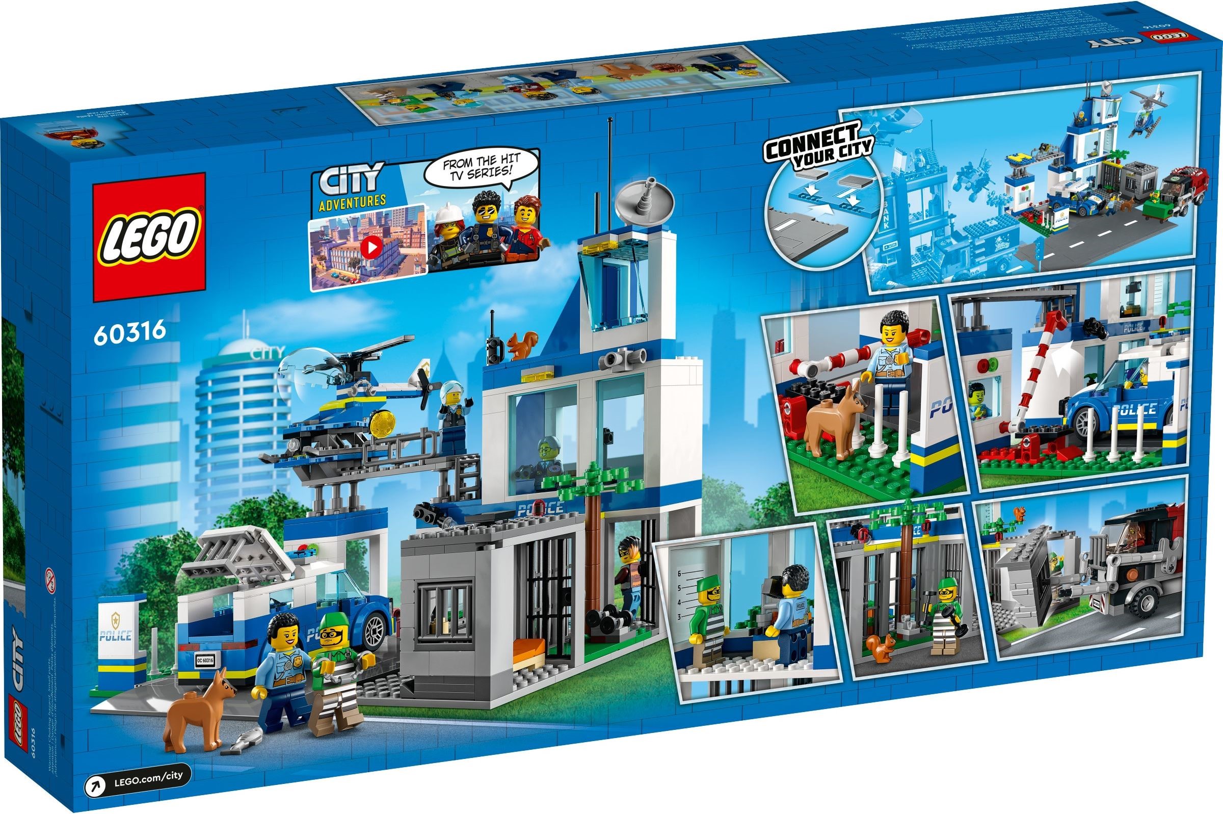 LEGO® City 60316 - Polizeistation LEGO® City 60316 - Polizeistation - Box Back